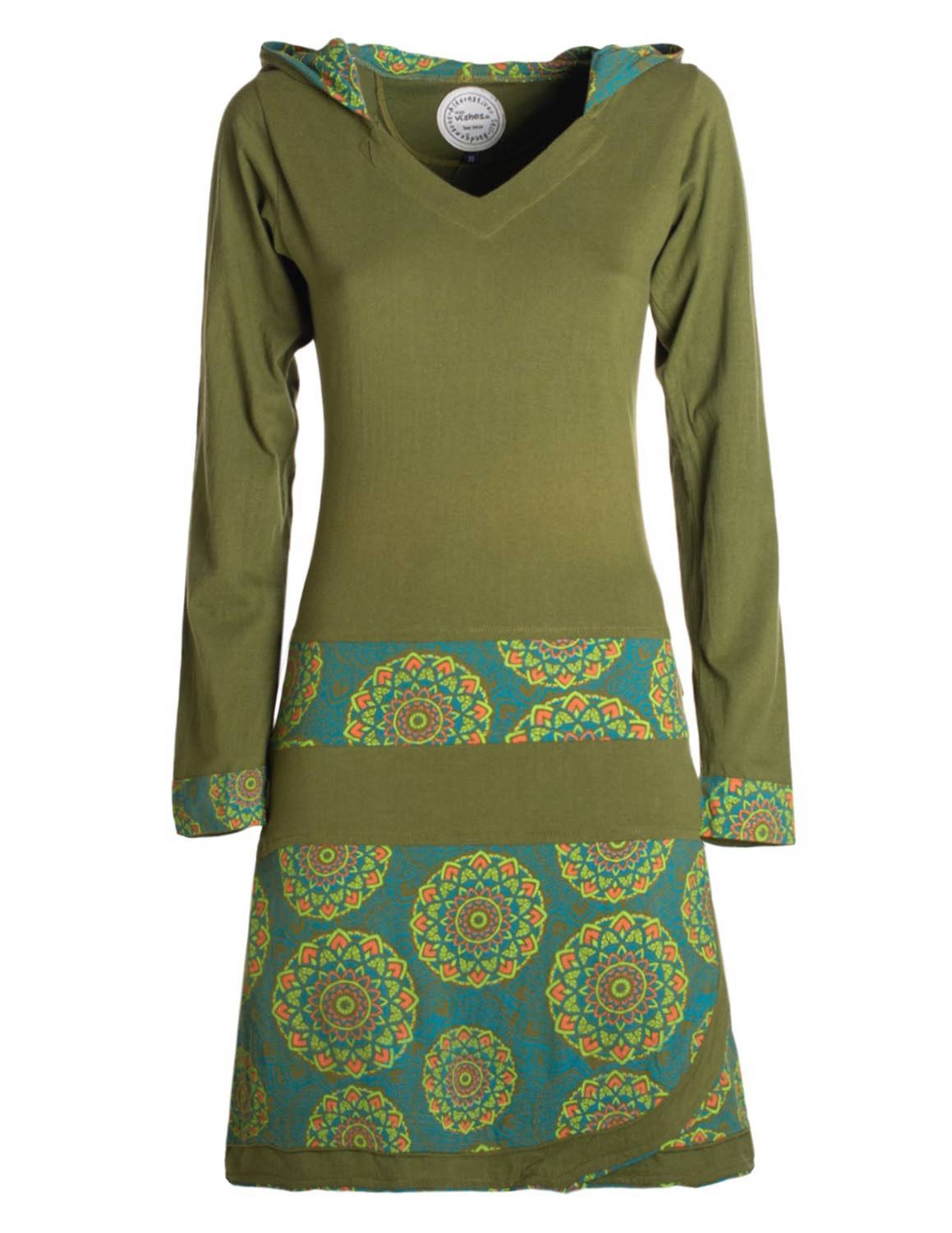 Vishes Jerseykleid Long Hoodie Kleid Damen günstig online kaufen
