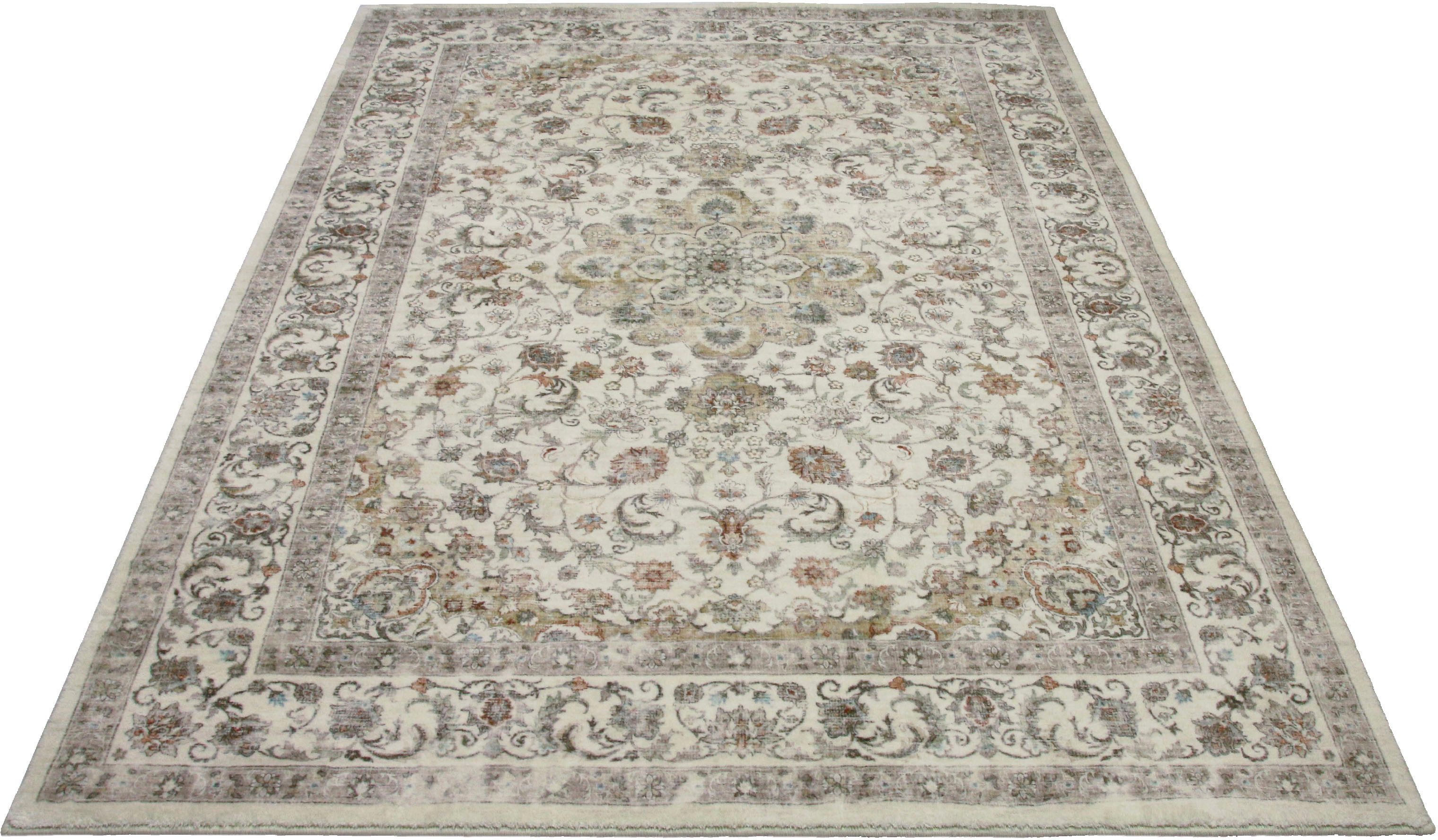 OTTO home Teppich Omar, Druckteppich, orientalisches Design, mehrfarbig, bedruckt, rechteckig, Höhe: 13 mm, Orient-Optik, Vintage Design, weich, Wohnzimmer, Schlafzimmer