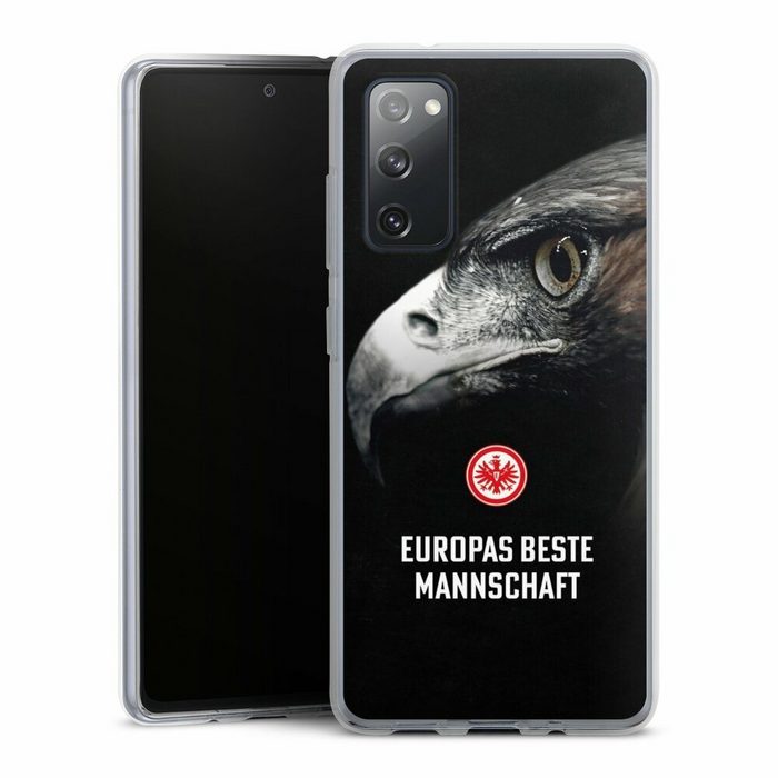 DeinDesign Handyhülle Eintracht Frankfurt Offizielles Lizenzprodukt Europameisterschaft Samsung Galaxy S20 FE Silikon Hülle Bumper Case Handy Schutzhülle