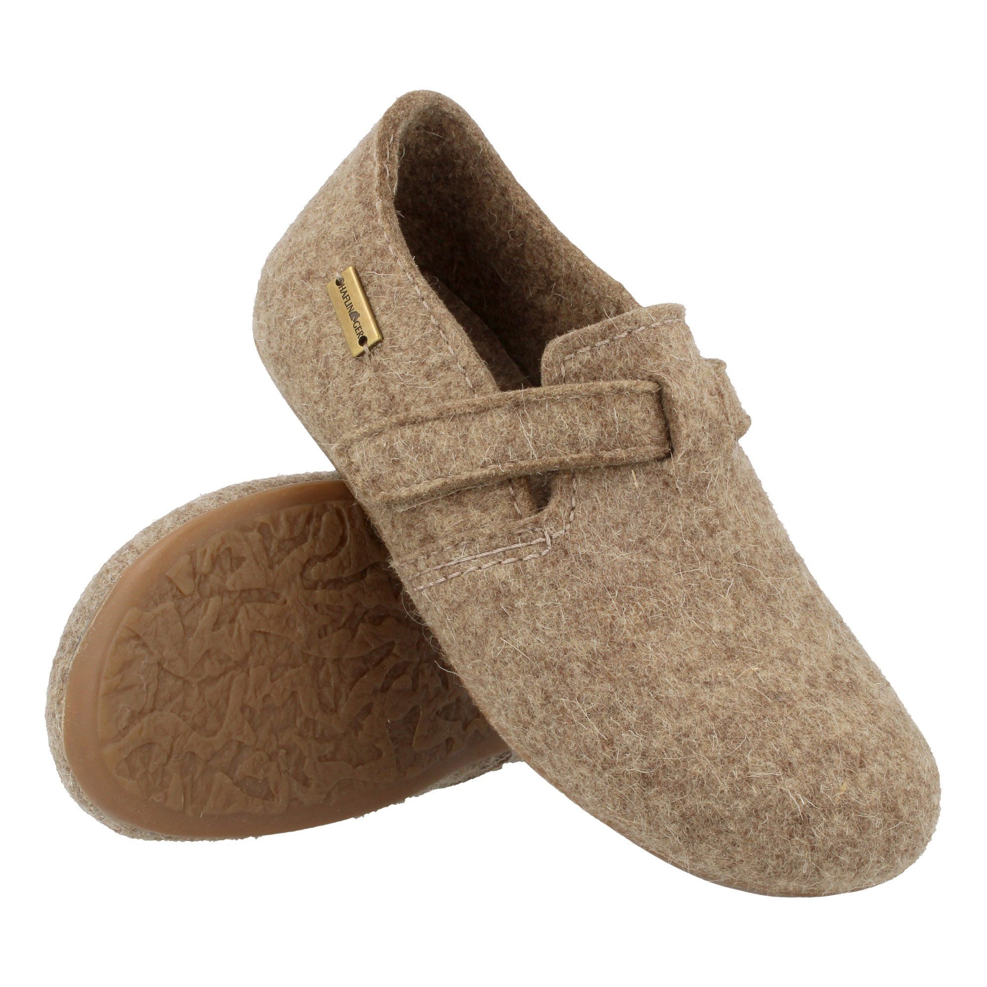 Haflinger Everest Focus Filzpantoffel mit verstellbarem Riemen Hausschuh unisex Hausschuh – Bild 2 von 2