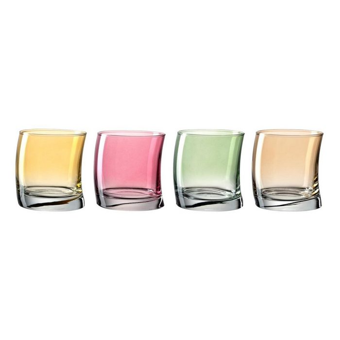 LEONARDO Whiskyglas SWING Trinkgläser 350 ml 4er Set Glas