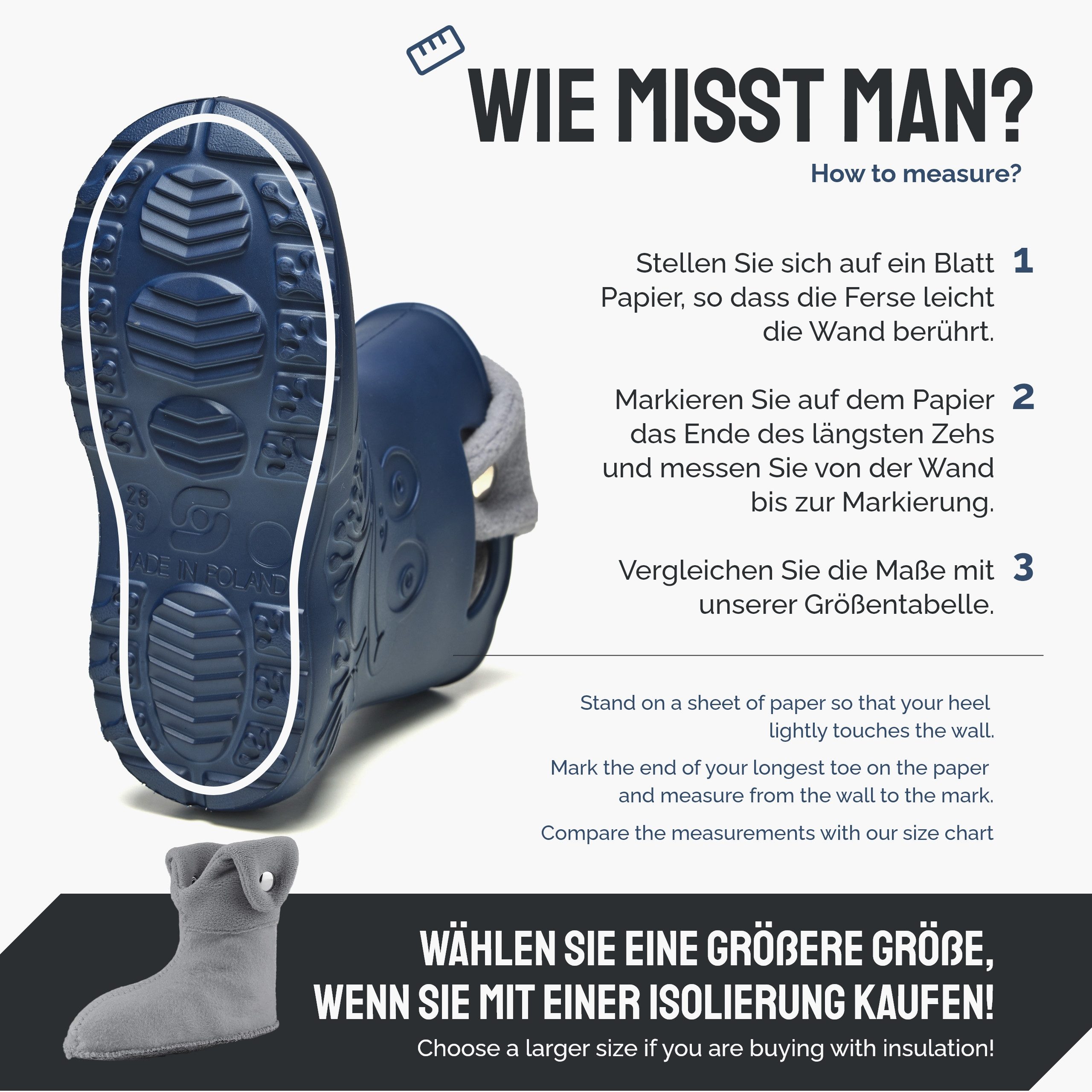 Ladeheid EVA Regenschuhe mit herausnehmbares Innenfutter LA-CA-04 Gummistiefel – Bild 2 von 5