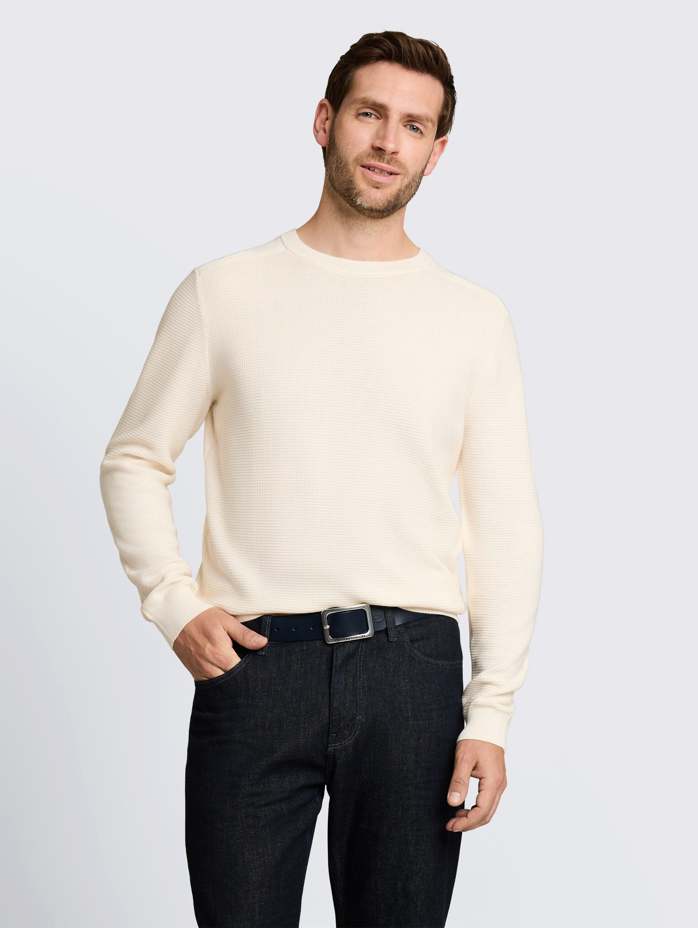 TOM TAILOR Strickpullover mit Rundhals