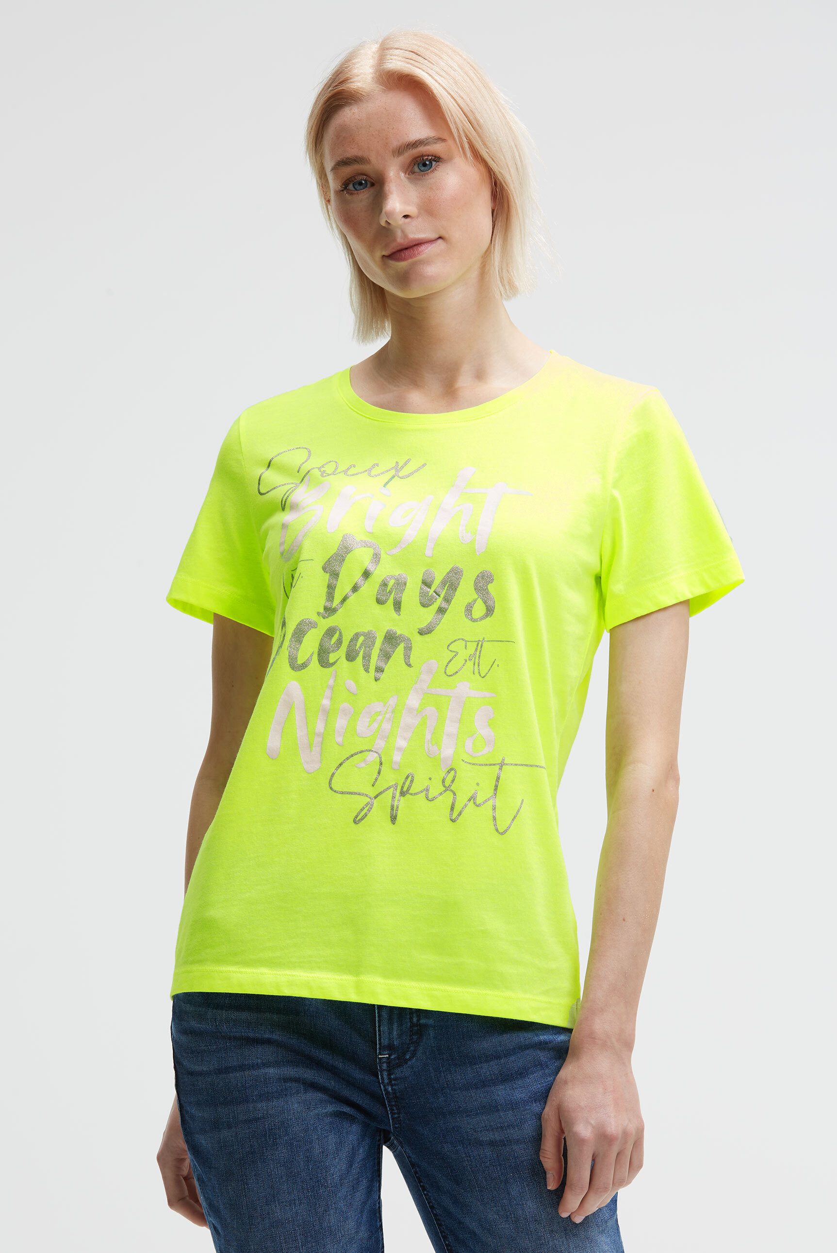SOCCX Rundhalsshirt mit Baumwolle günstig online kaufen