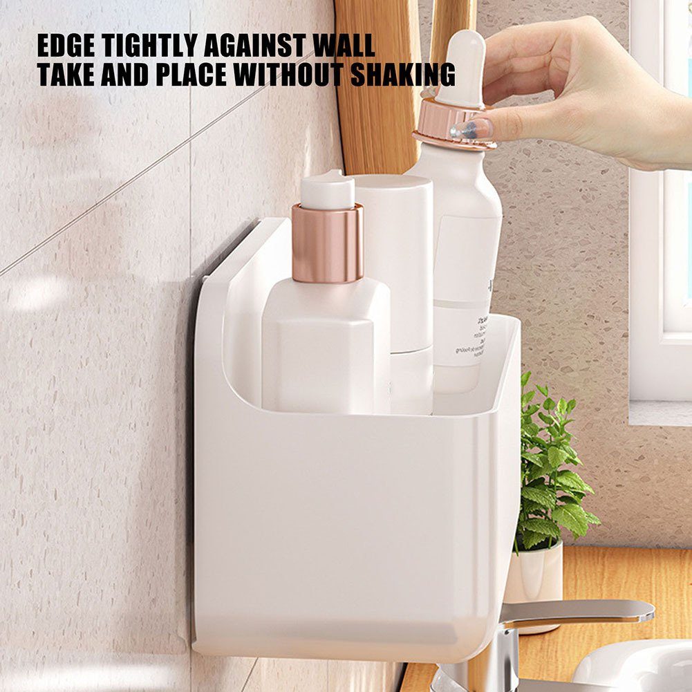 Wandmontage-Duschablage Für, Ohne white 1-tlg. Bohren, Duschregal bathroom Abfluss-Duschregal Blusmart shelf