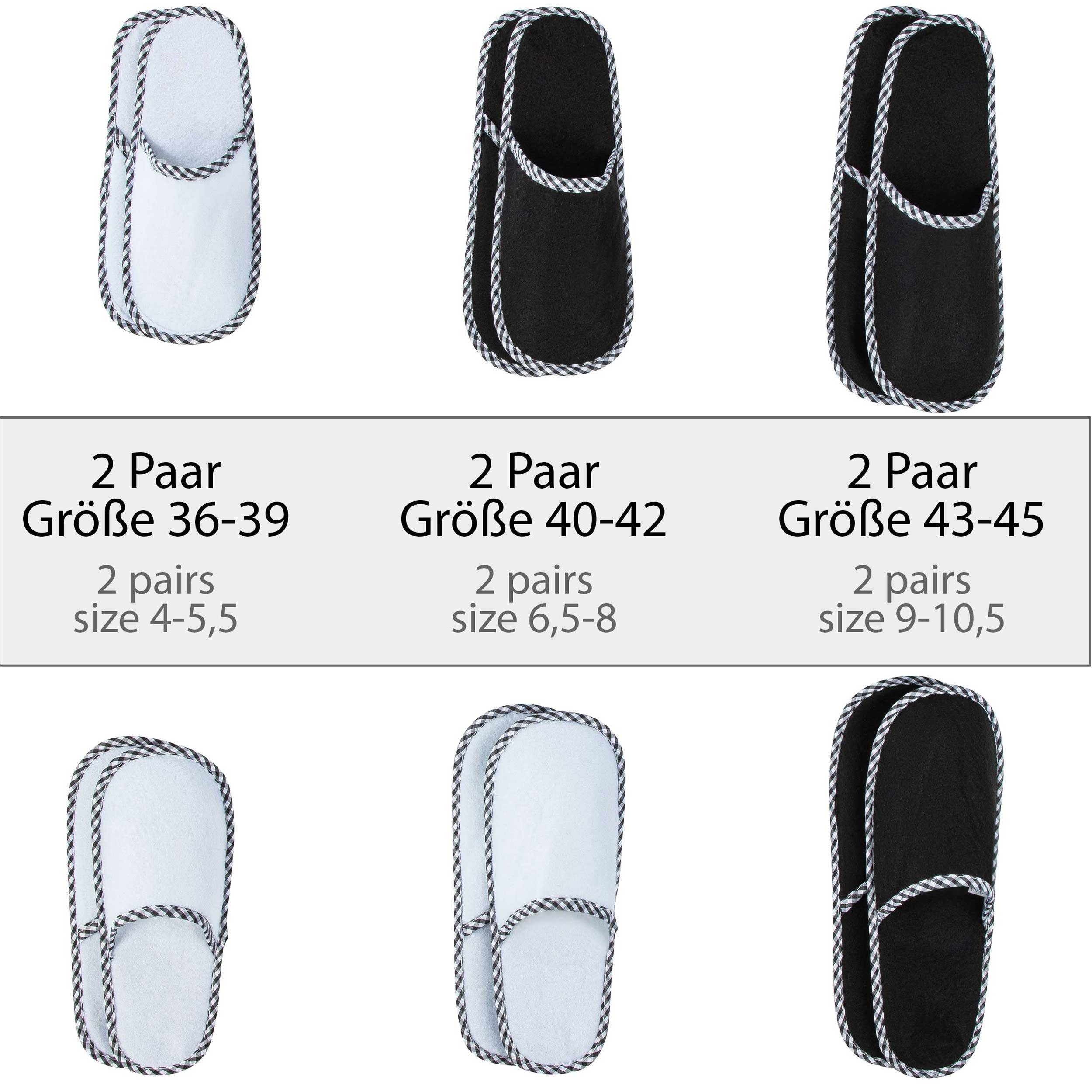 ONVAYA ABS Gästepantoffel Home Sweet Home, 6er Set, Antirutsch, Hausschuhe Pantoffel