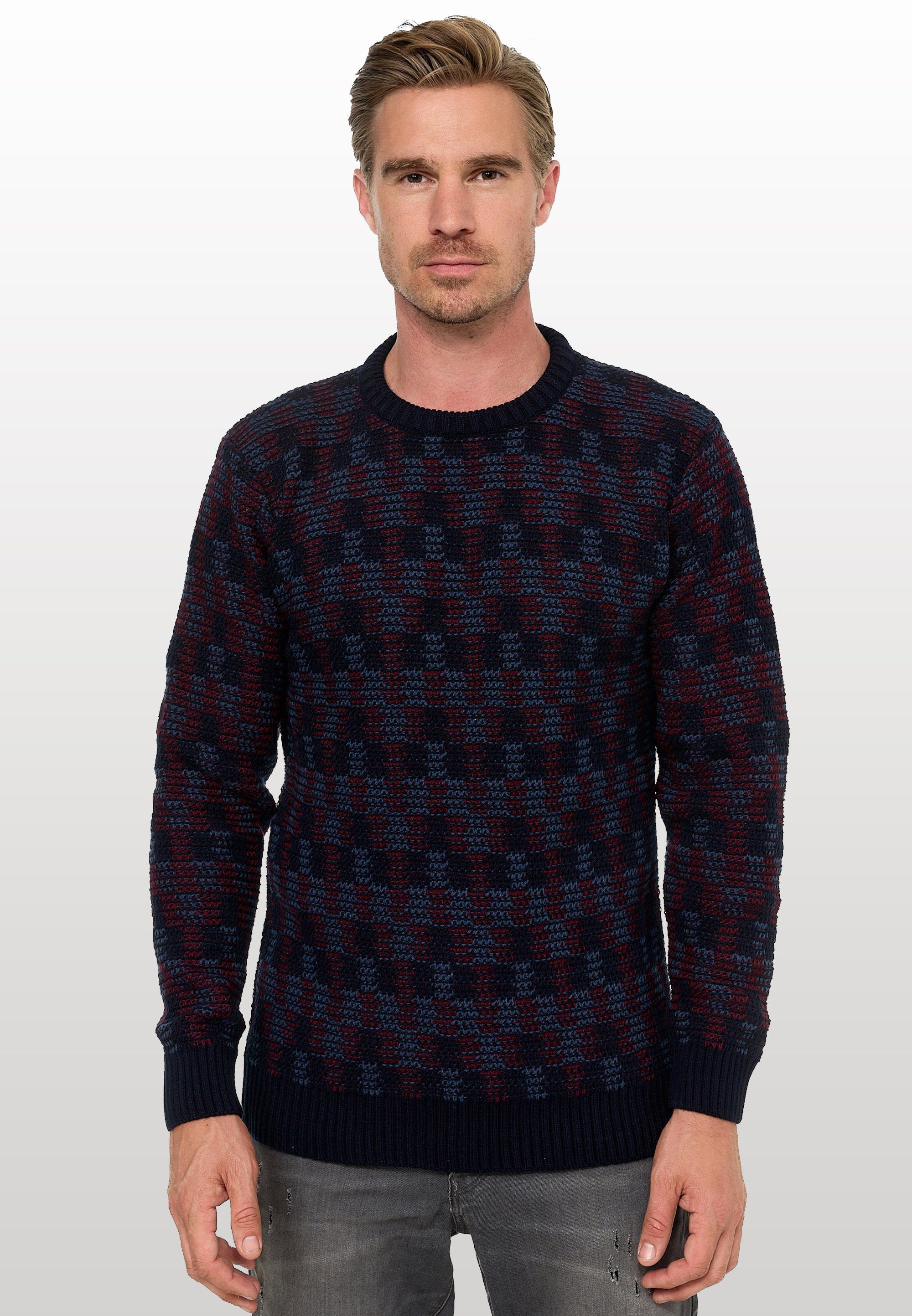 Rusty Neal Strickpullover mit schöner Musterung günstig online kaufen