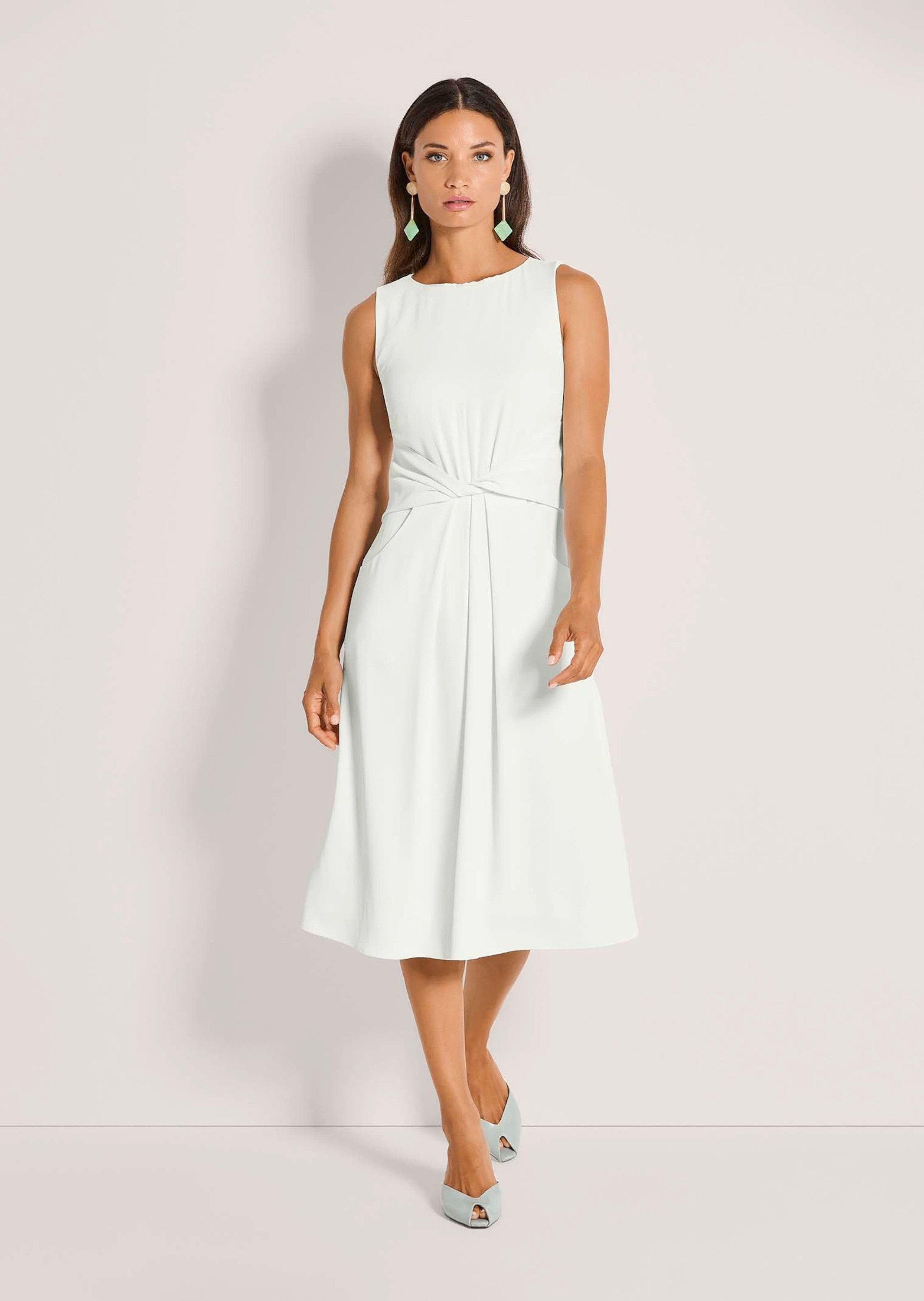 MADELEINE Midikleid Midikleid mit eleganter Drapierung Sommerkleid mit Rund günstig online kaufen
