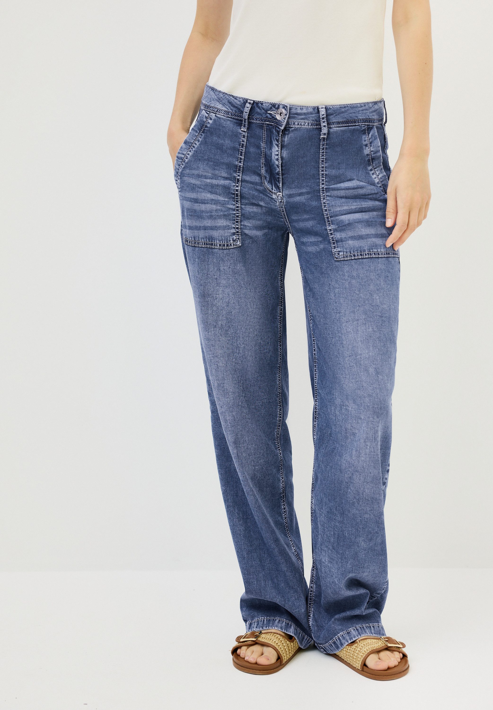CECIL Loose-fit-Jeans High Waist günstig online kaufen