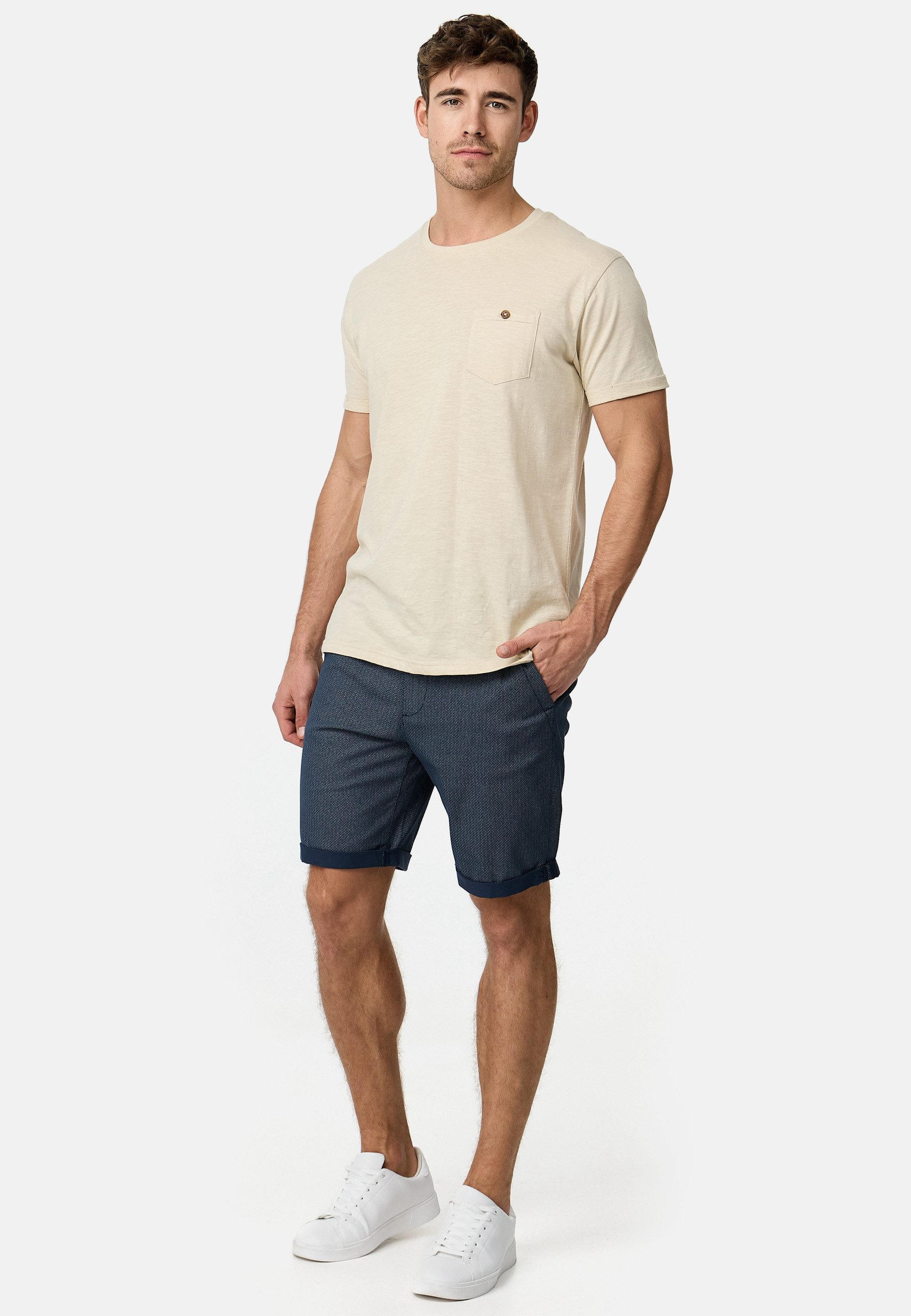 Indicode Chinoshorts Herren Cuba Chino Shorts Herrenshorts aus Baumwollgemi günstig online kaufen