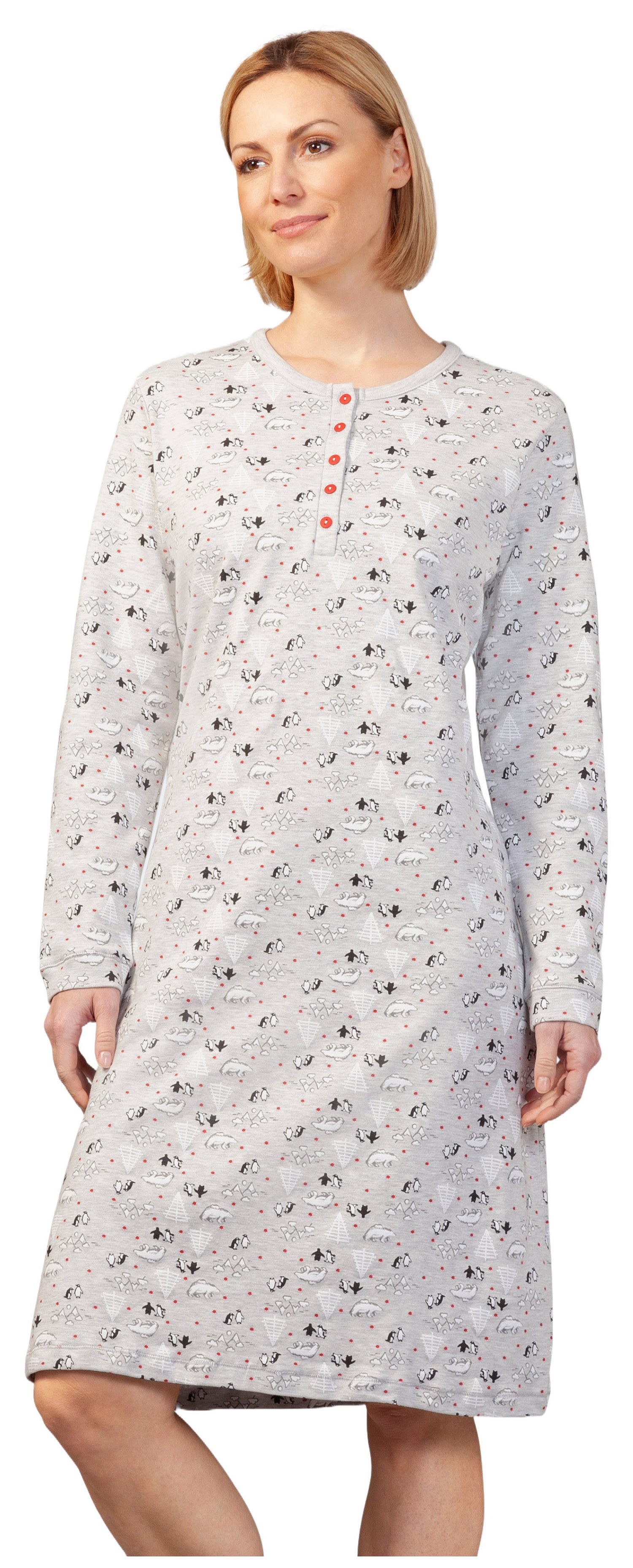 Hajo Nachthemd Damen Schlafhsirt langer Arm günstig online kaufen