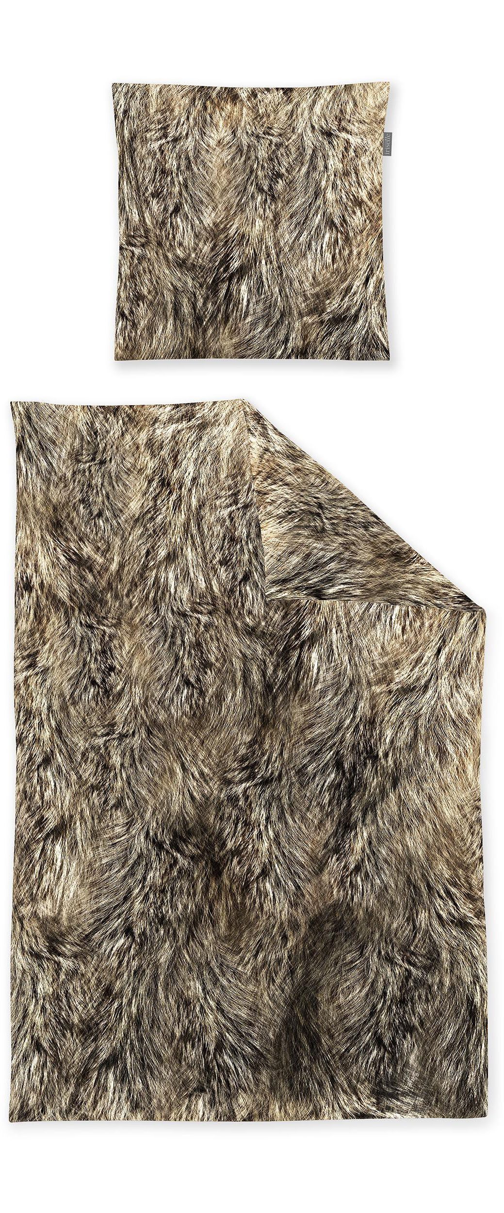 Irisette Bettwäsche Zobel 8555, Biber, 2 günstig online kaufen