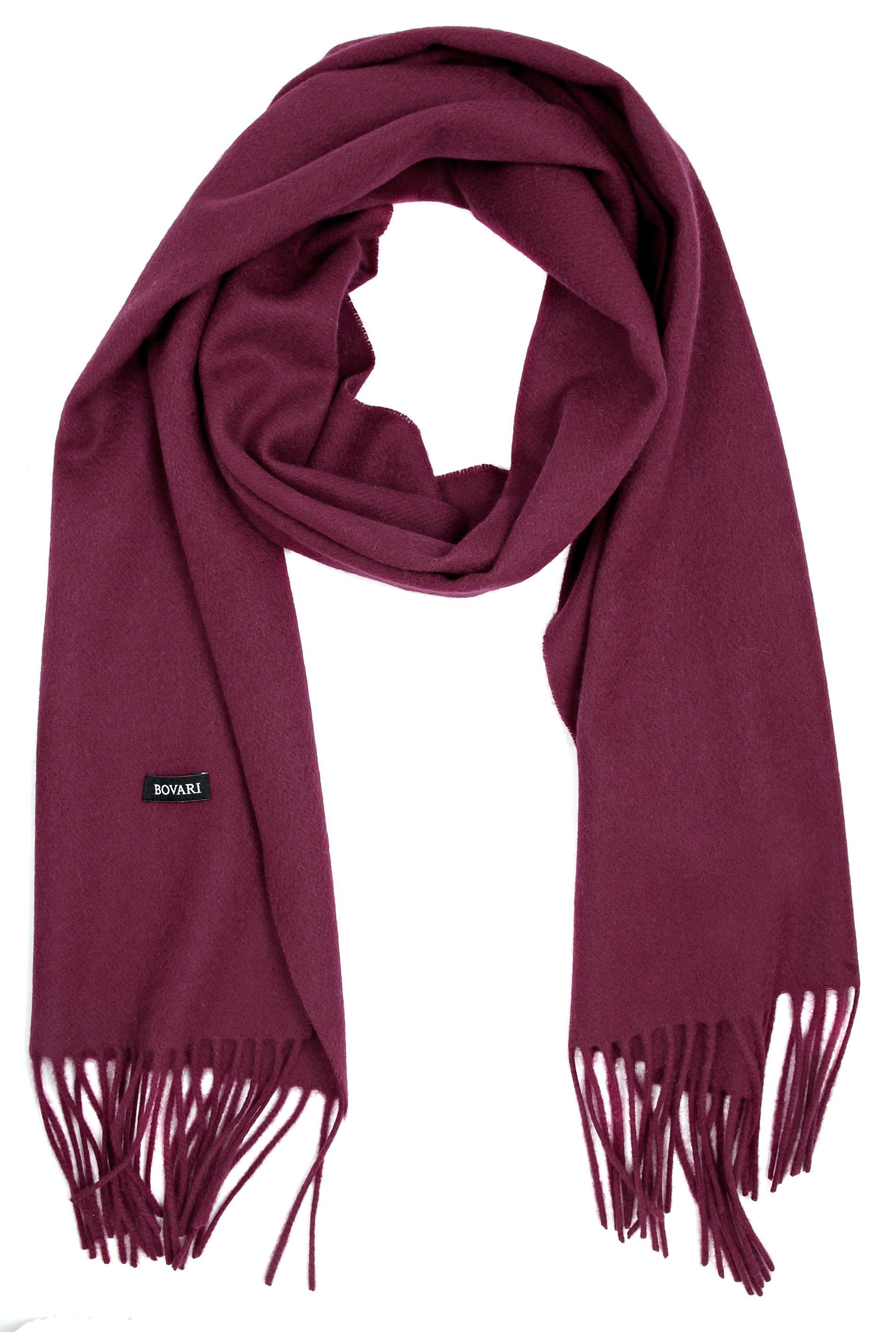 Bovari Kaschmirschal Kaschmir Schal Herren – 100% Kaschmir / Cashmere – Premium Qualität, 180 x 31 cm