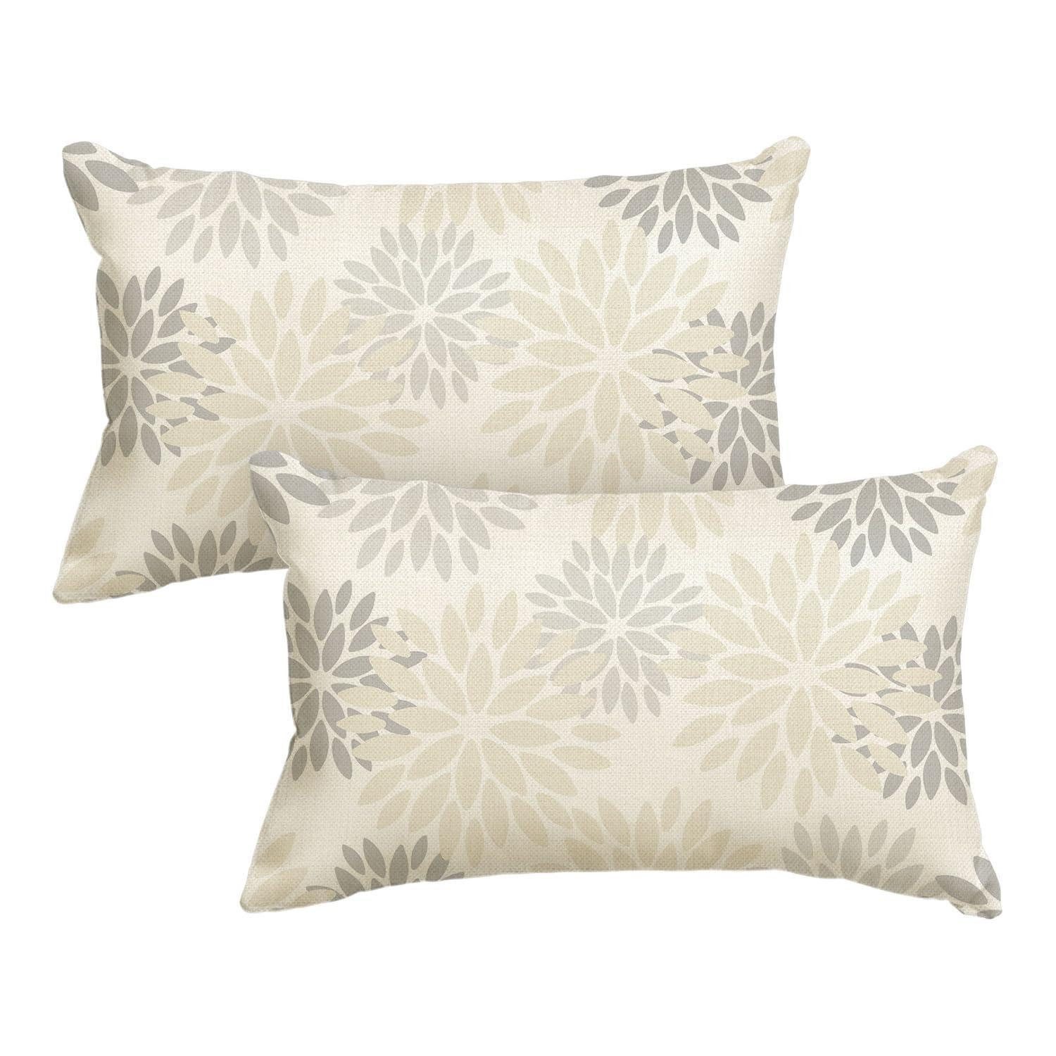 LuxusKollektion Kissenbezüge Kissenbezug 30x50cm Creame Weiß 2er Set, (2 Stück)