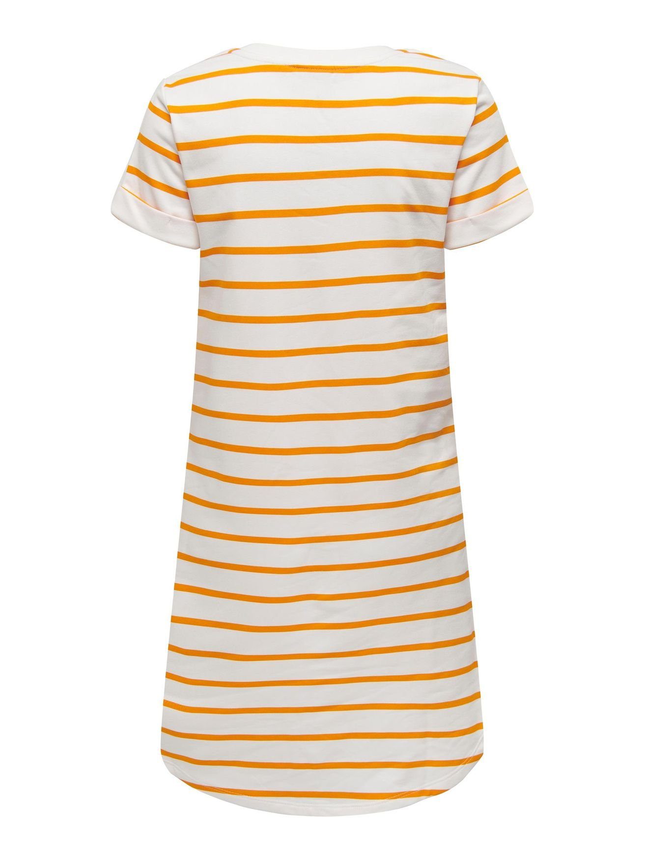 Shirtkleid Orange de Gestreift JACQUELINE 4989 JDYIVY Kurzes (knielang) Knielang Kleid in YONG T-Shirt