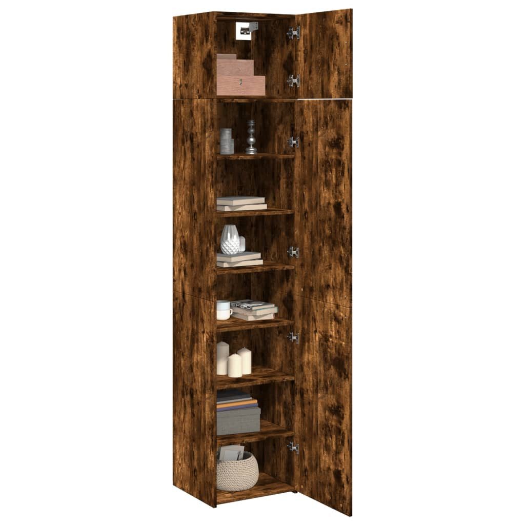 vidaXL Sideboard Hochschrank Schmal Räuchereiche 45x42,5x225 günstig online kaufen