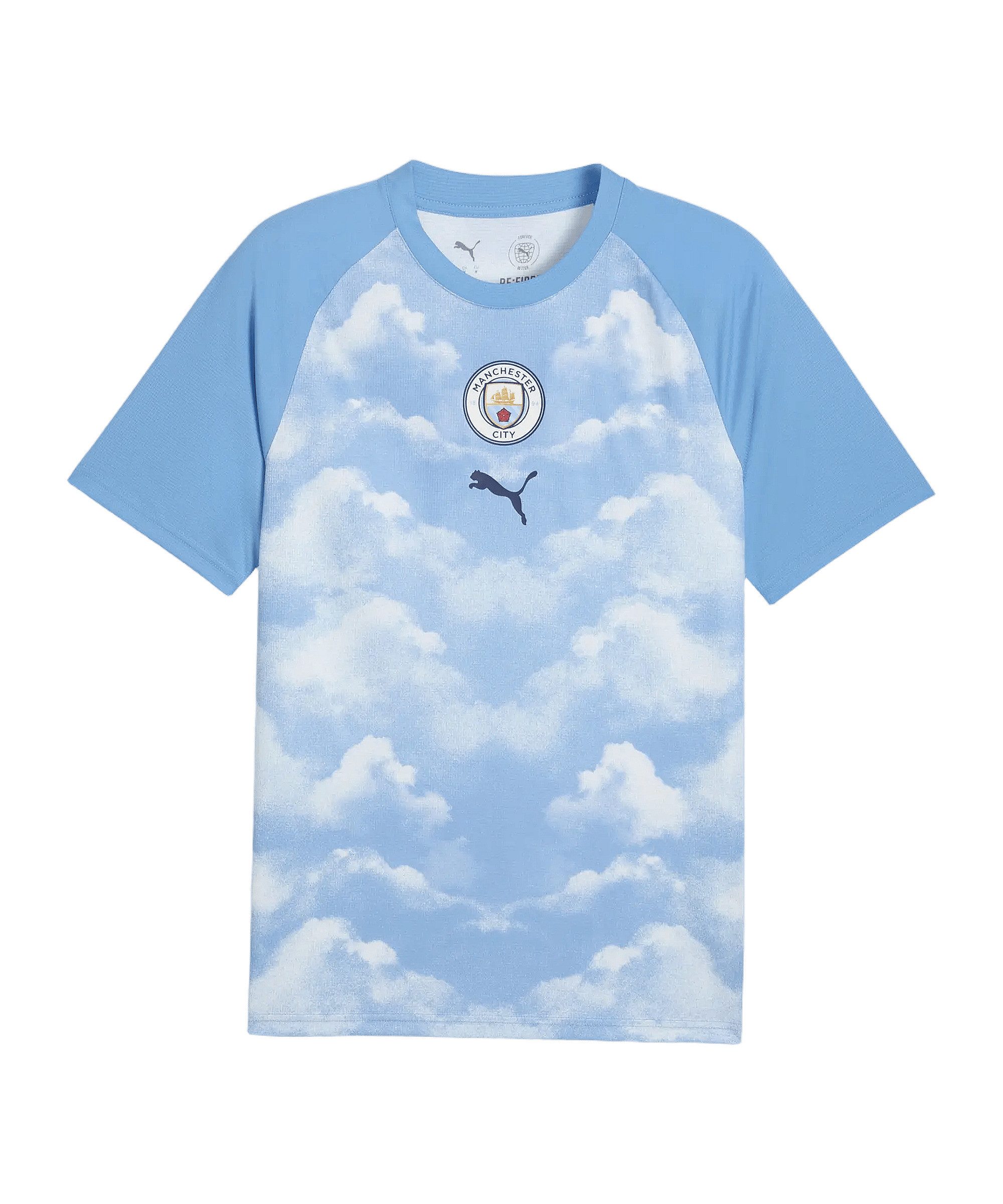 PUMA Fußballtrikot PUMA Manchester City Warm Up Trikot Teamsport