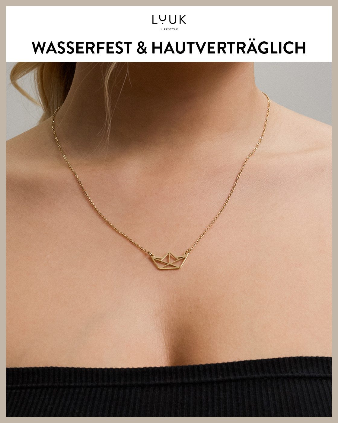 LUUK LIFESTYLE Kette mit Anhänger Schiff, günstig online kaufen