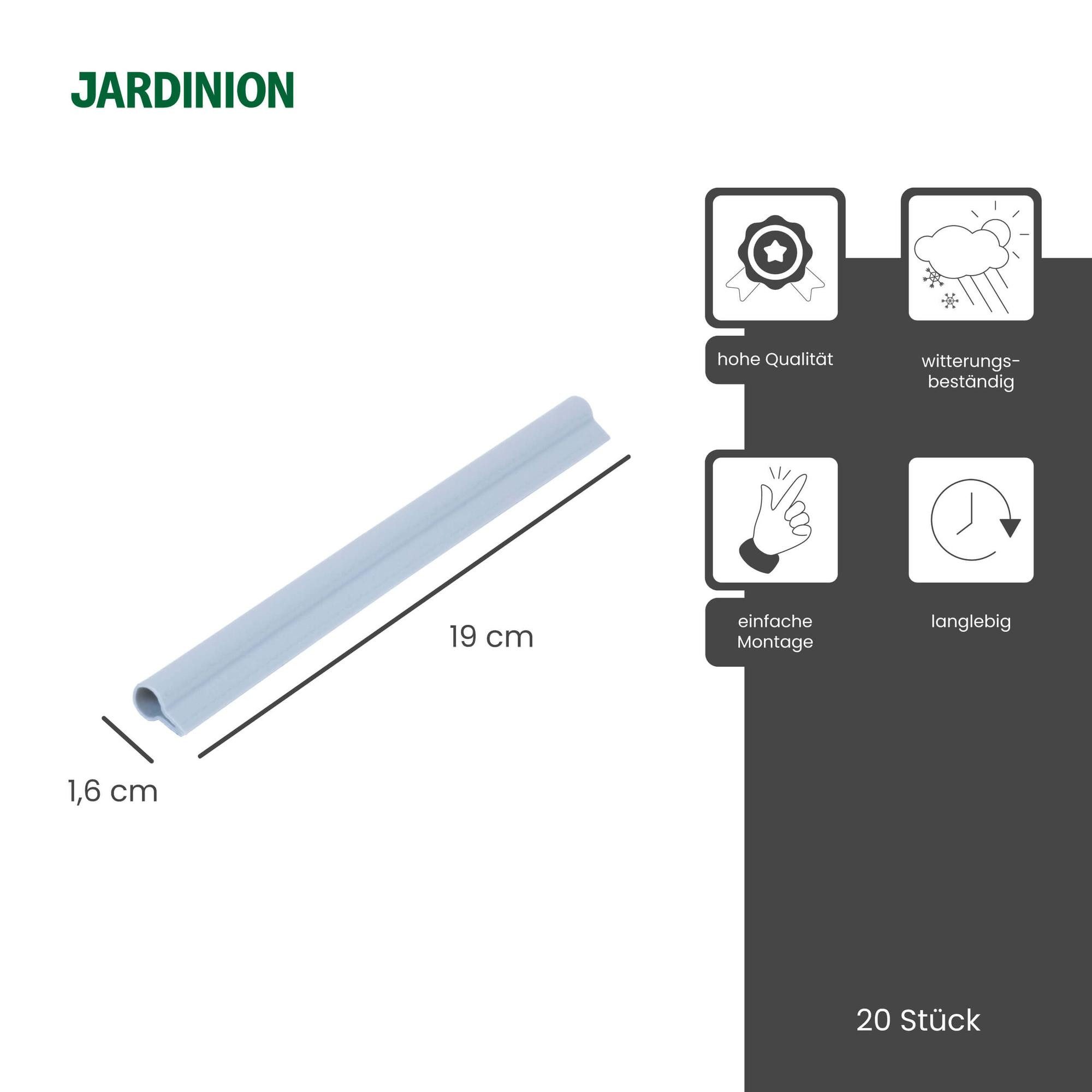 Jardinion Sichtschutzstreifen, (Befestigungsclips, Klemmschienen für Sichts günstig online kaufen