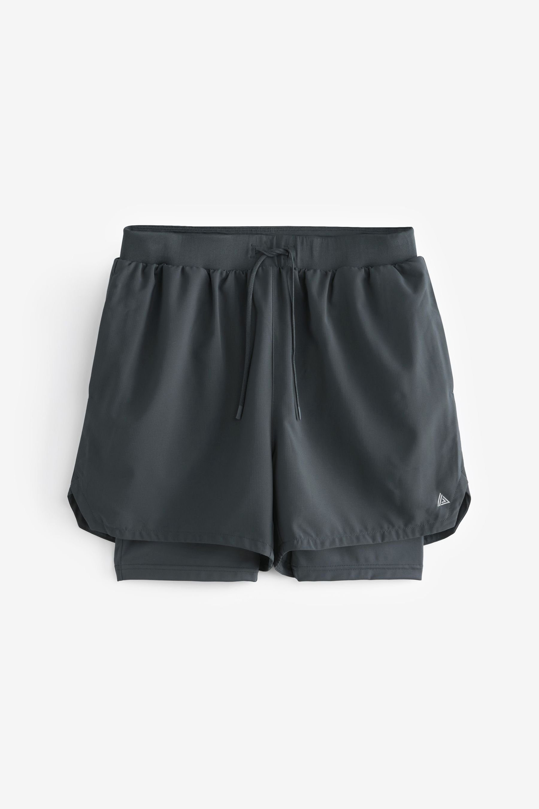 (1-tlg) Slate Trainingsshorts Next Funktionsshorts 2-in-1 Grey