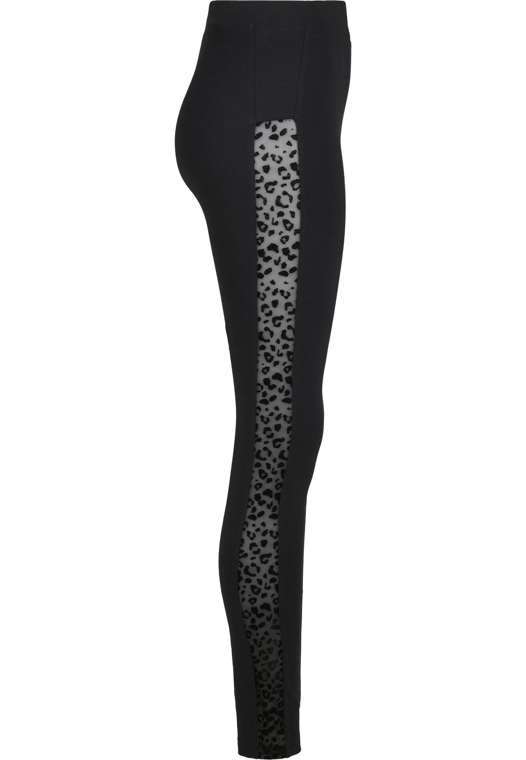 URBAN CLASSICS Leggings Urban Classics Damen Ladies Flock Lace Stripe Leggings (1-tlg)