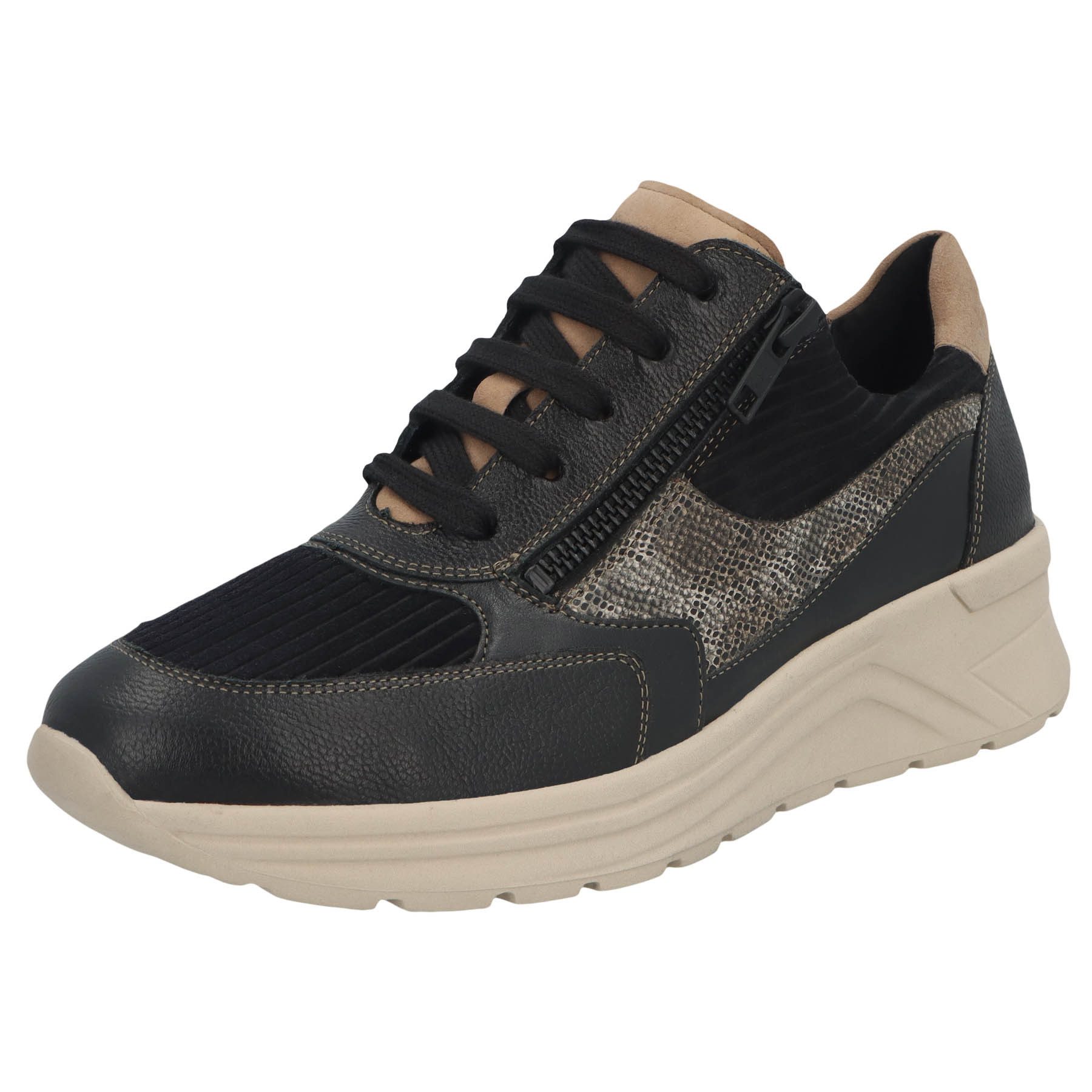 BEVERLY/SEPARE/VITELLO/SERPENT/OIL schwarz/offblack/schwarz/taupe/camel