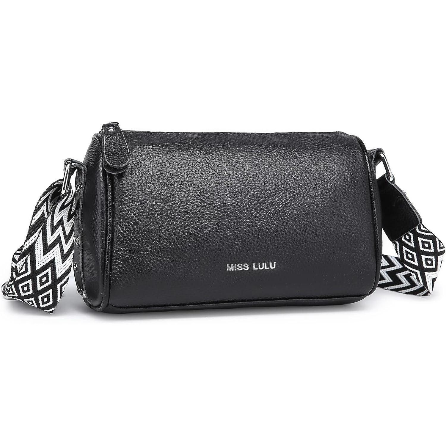 LuxusKollektion Handtasche Umhängetasche Damen Echtes Leder verstellbarem Riemen Vintage-Stil