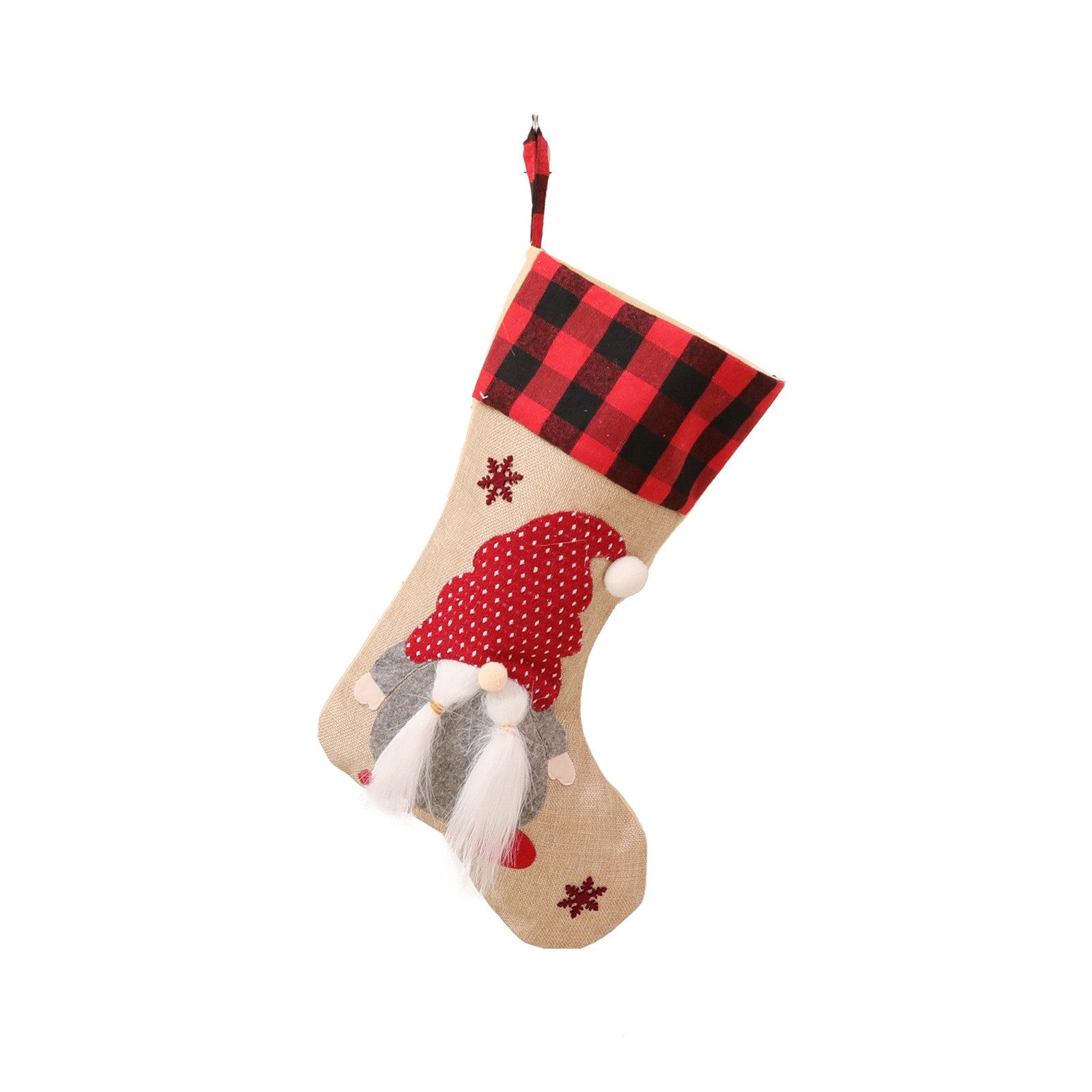 CLTYQ Сапоги санты Nikolausstrumpf Personalisiertmit 39X26 cm Große Weihnachtsstrumpf, zum Aufhängen & Befüllen-Weihnachtssocken Kinder -Weihnachtsdeko Kamin