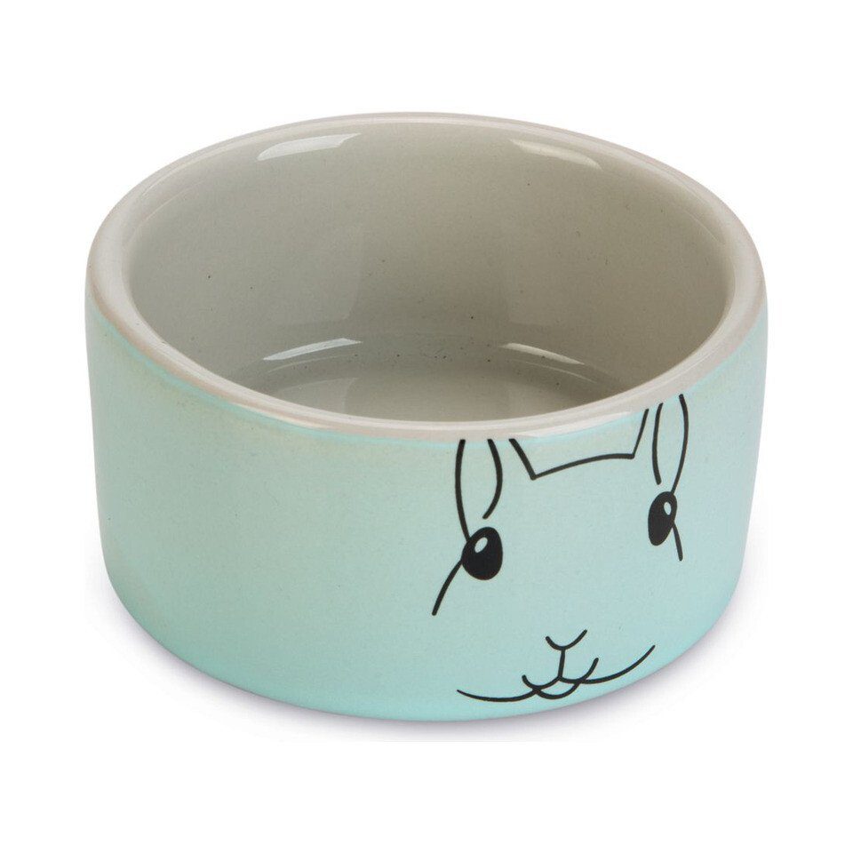 Beeztees Futternapf Hamster-Napf Gorky Keramik grau/mint