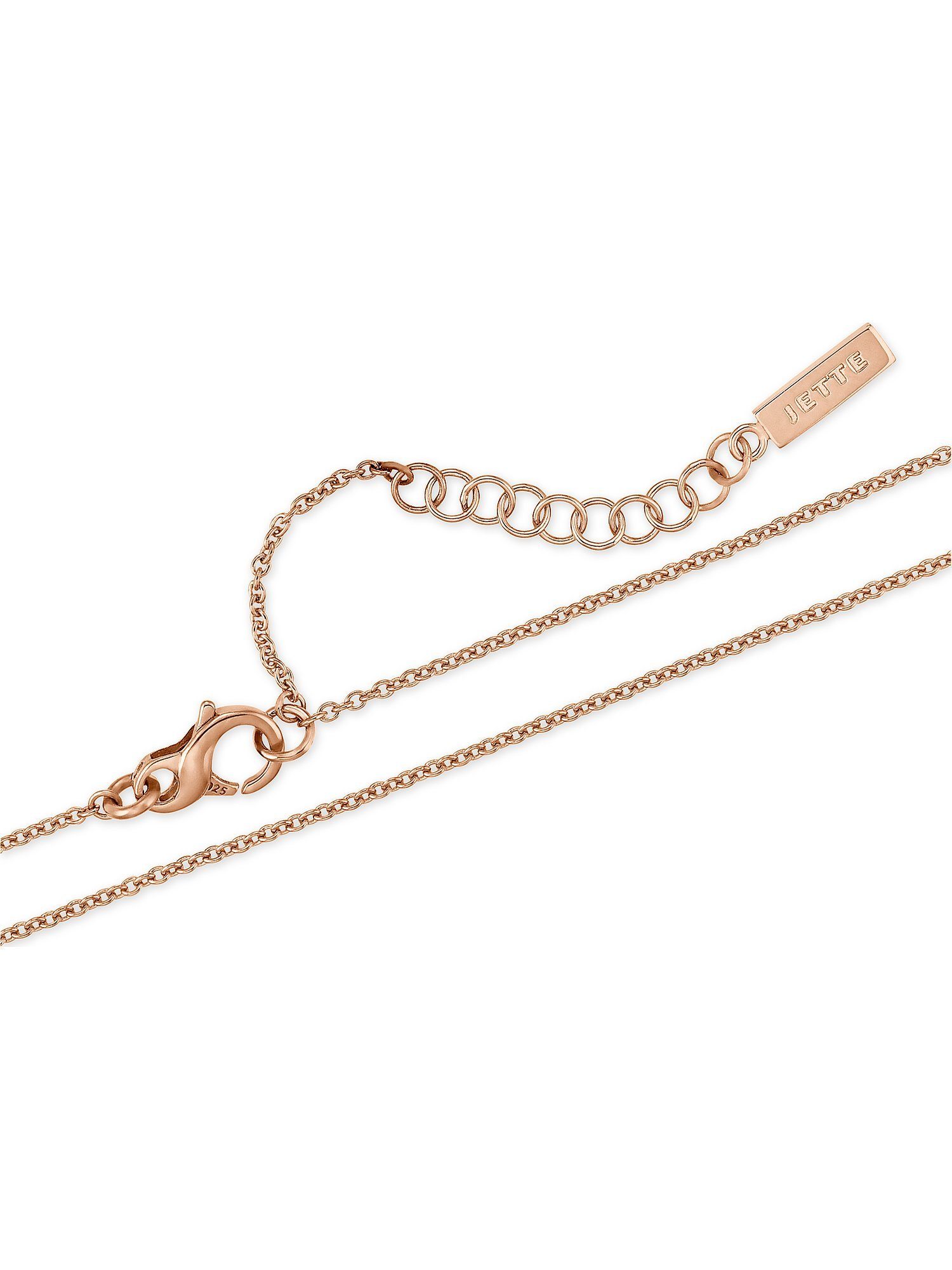 JETTE Silberkette JETTE Damen-Kette 925er Silber 39 Zirkonia Herz, SWING HEART