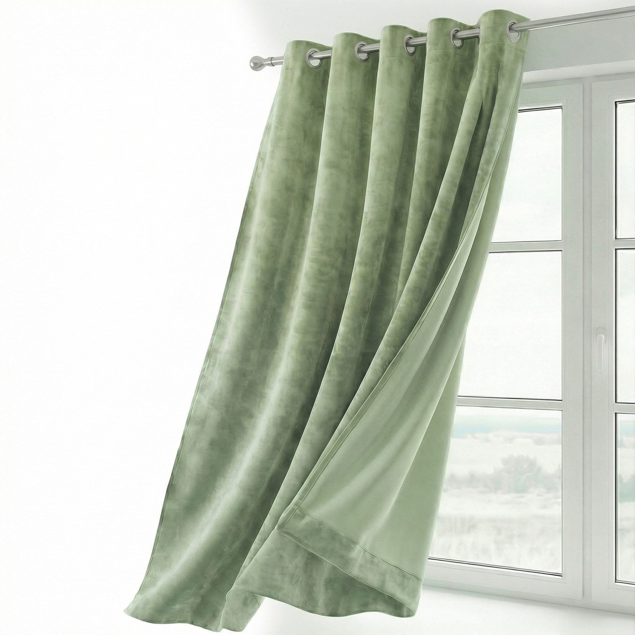 Beautex Verdunkelungsvorhang Samt Vorhang Ösen Gardine Velvet blickdicht ab günstig online kaufen