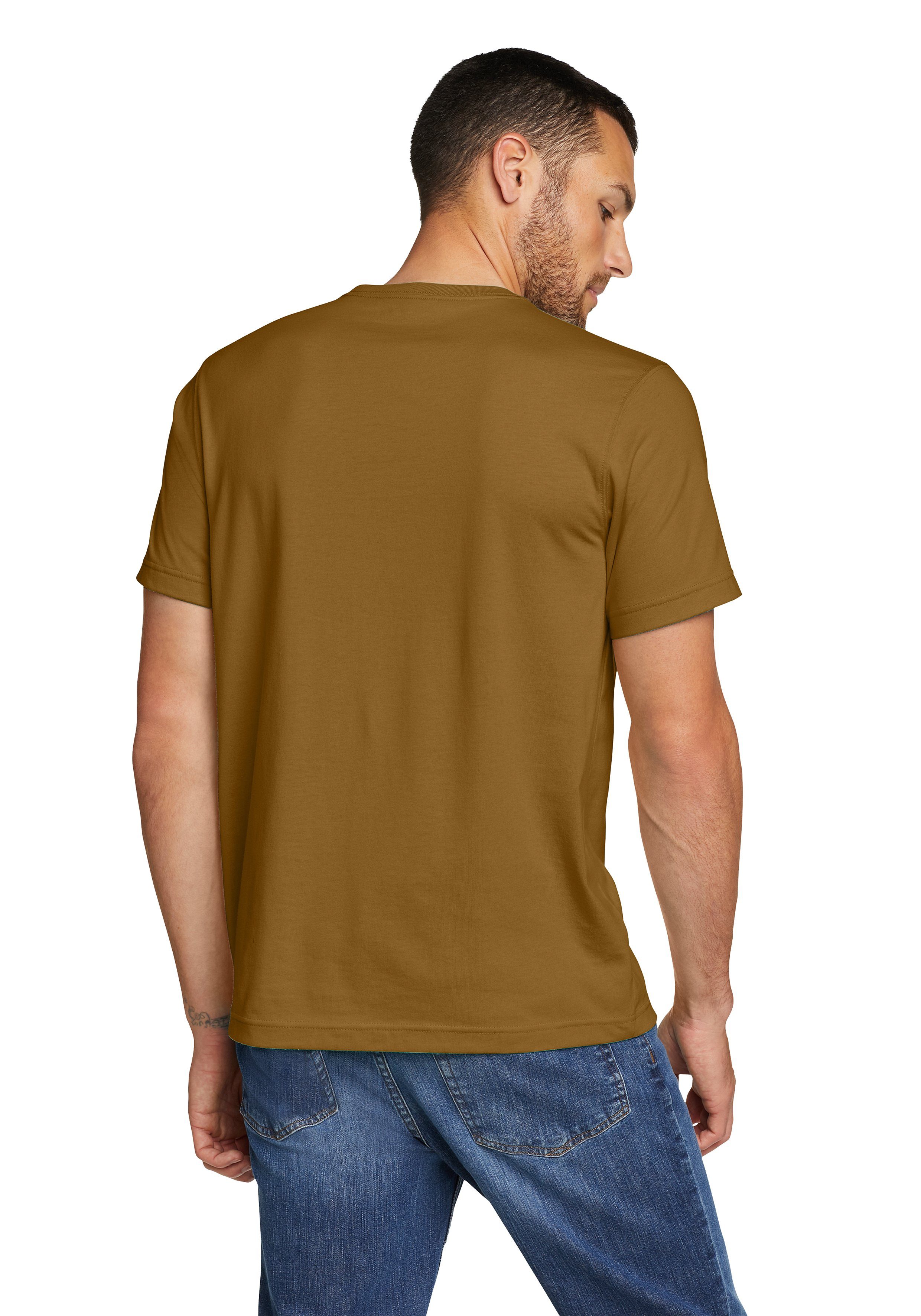 Baumwolle Kurzarm Eddie Bauer Wash Bronze 100% antik Shirt - Legend Pro T-Shirt