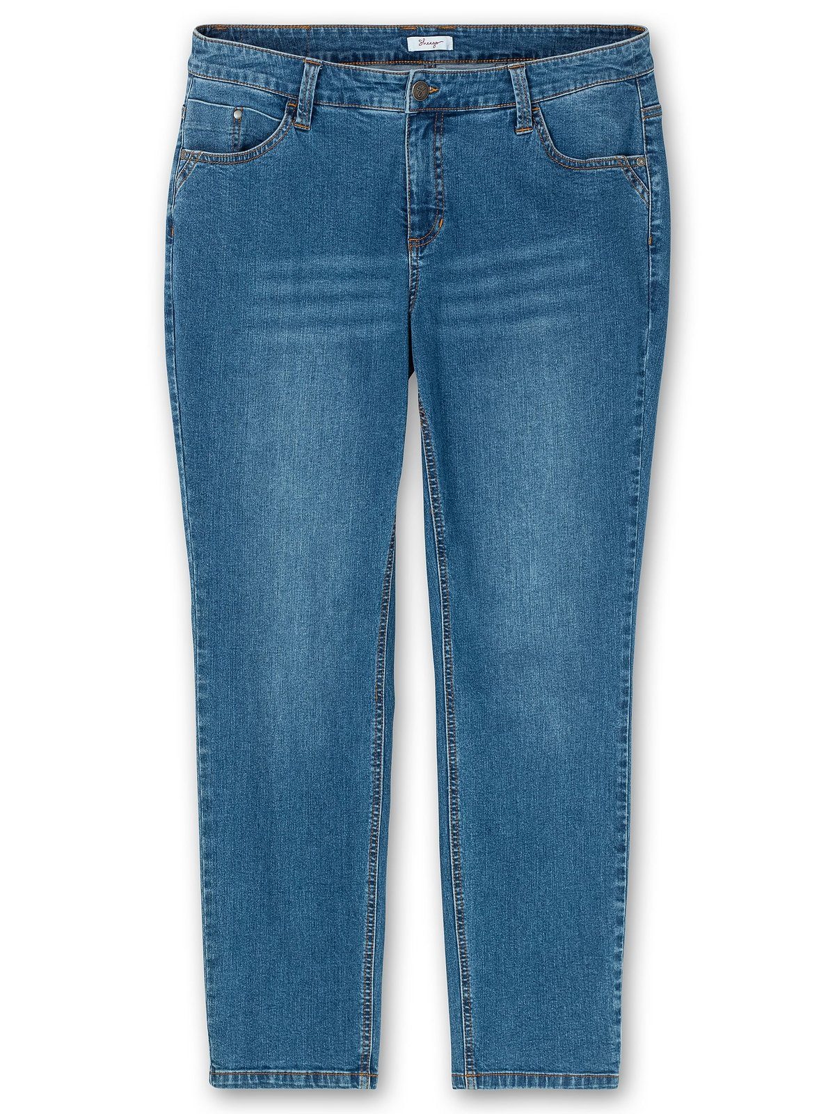 Große im Five-Pocket-Stil blue Sheego Denim Stretch-Jeans Größen