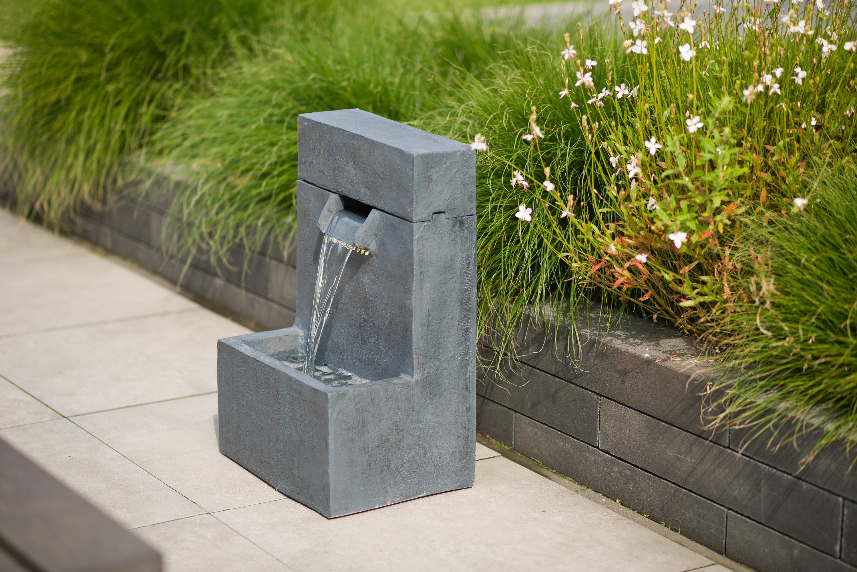 AcquaArte Gartenbrunnen Wasserspiel Wasserfall POSADA, Komplettset günstig online kaufen