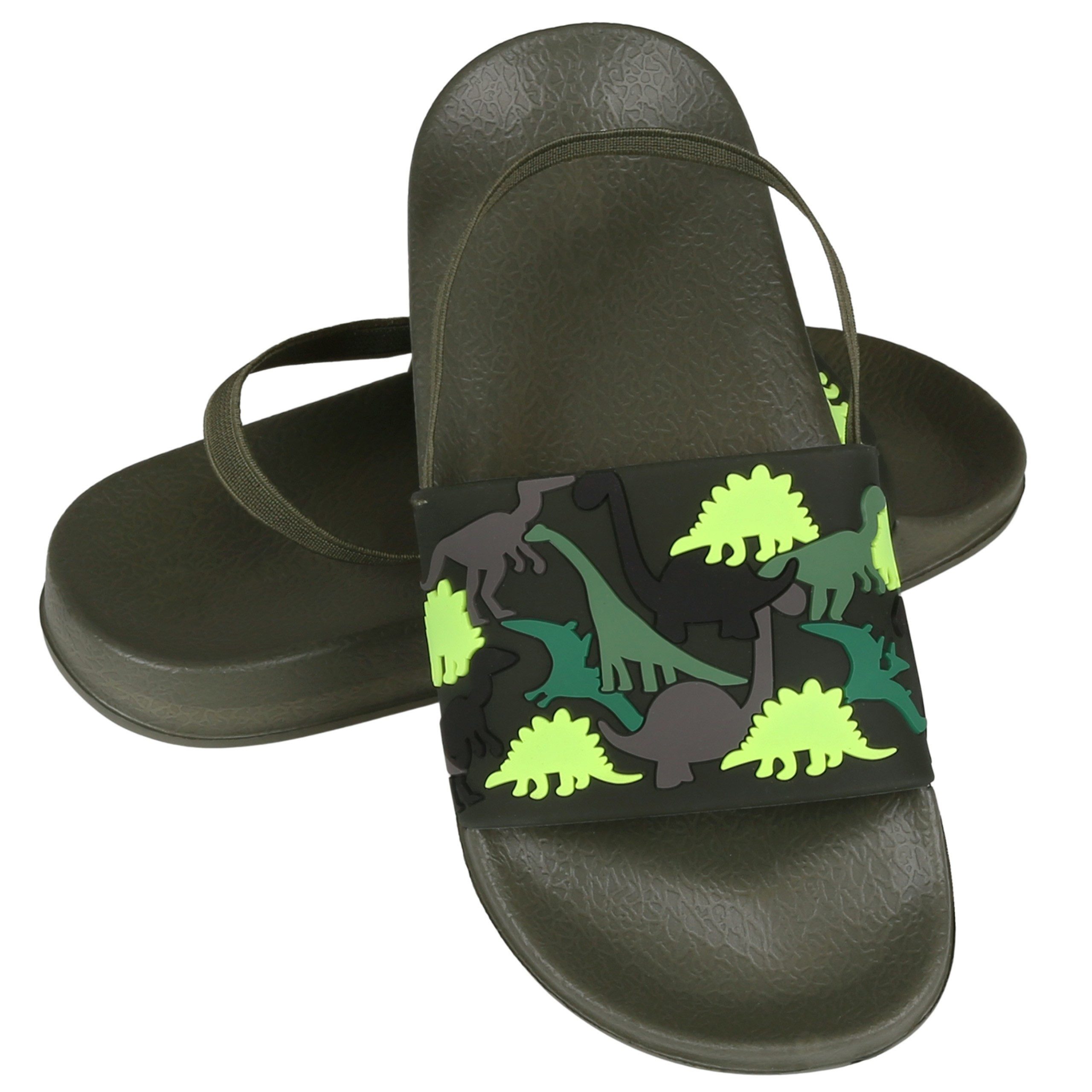 Sarcia.eu Dinosaurier Jungen-Flip-Flops mit Gummiband, 32 EU / 13 UK Badepantolette