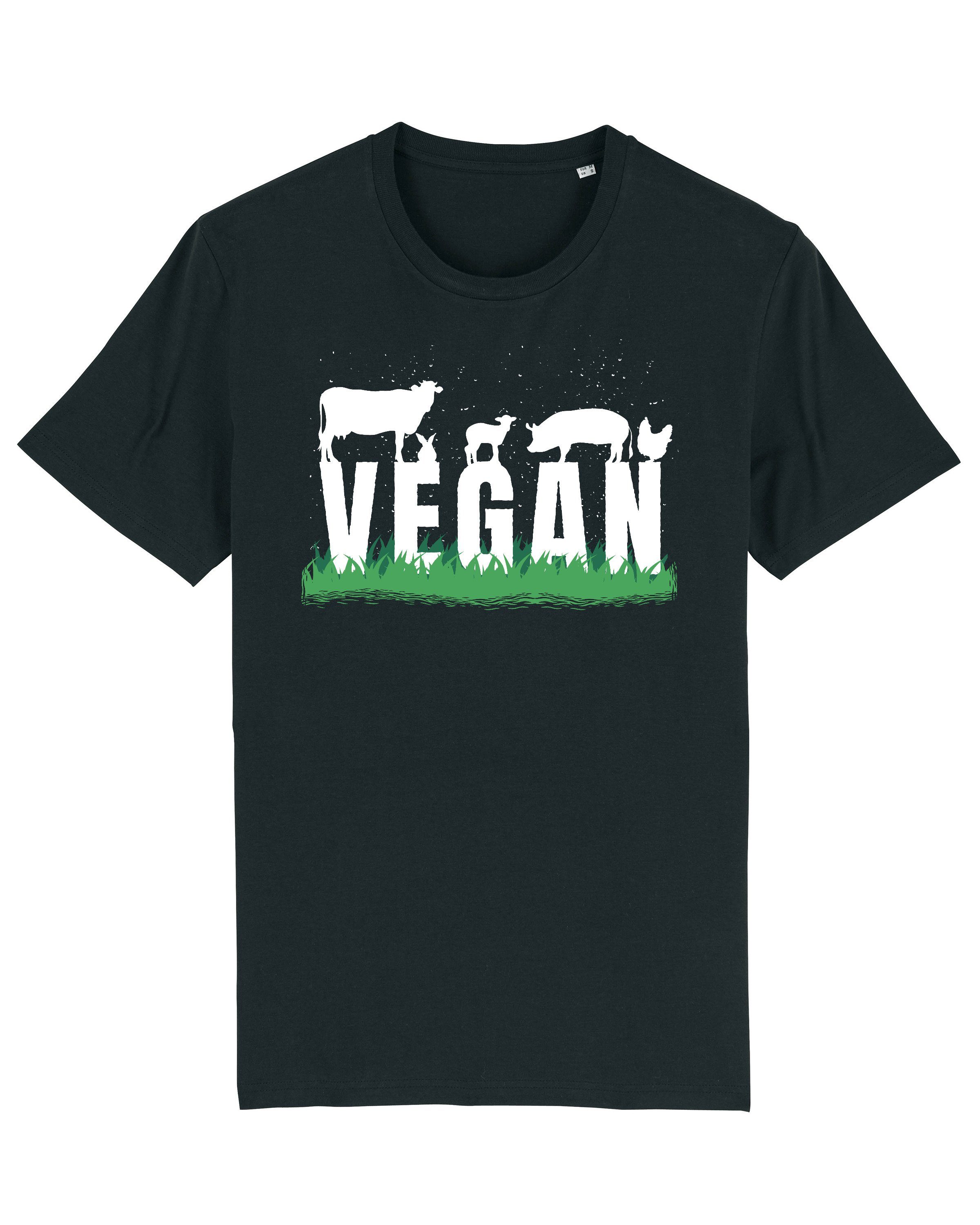 wat? Apparel Print-Shirt Vegan (1-tlg) schwarz