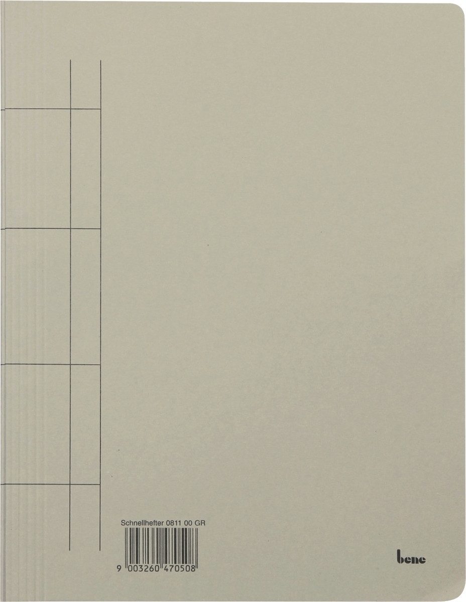 Hefter Schnellhefter A4 Karton grau (25 Stück)