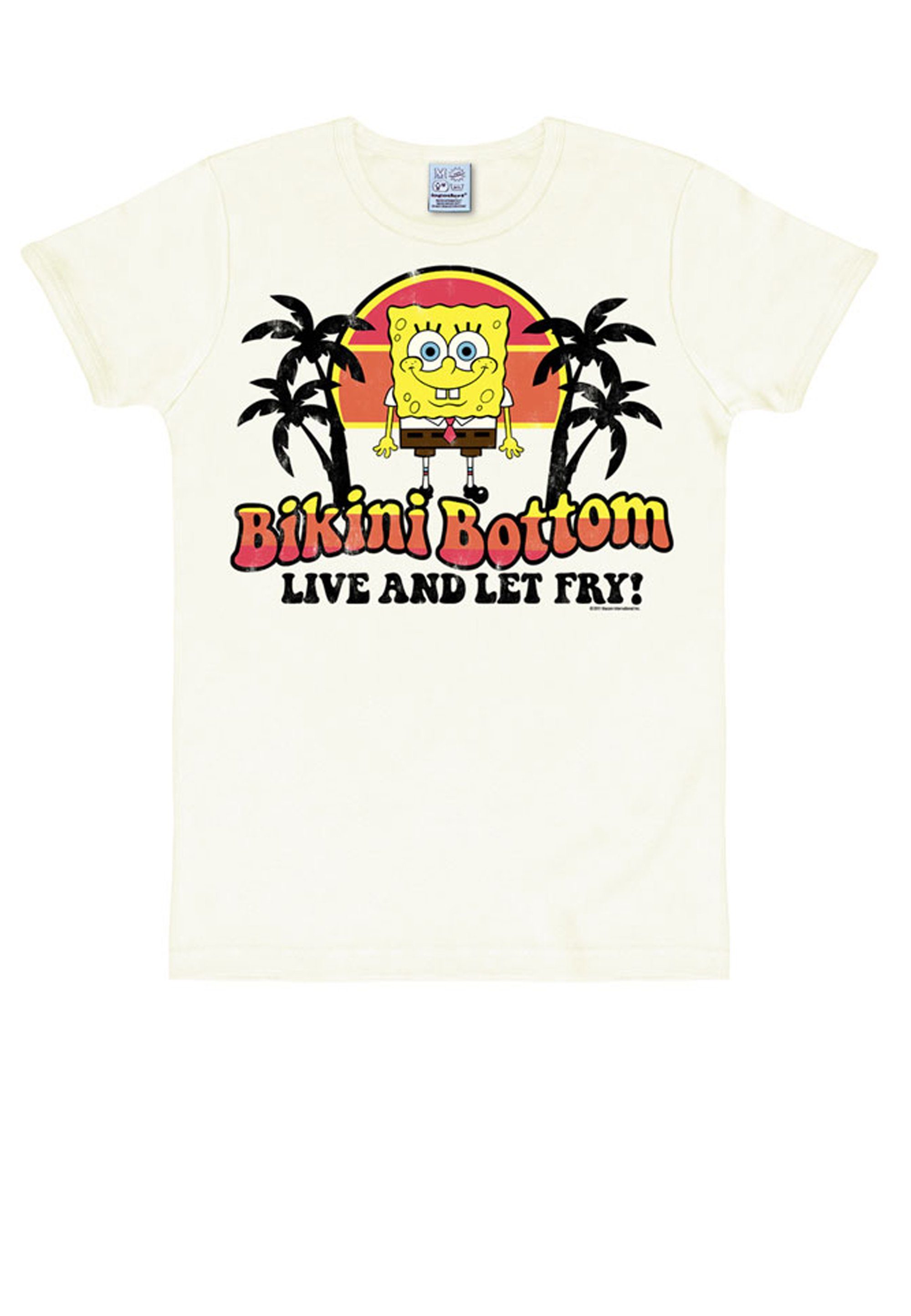 Bikini - Spongebob-Print witzigem Bottom T-Shirt mit LOGOSHIRT Spongebob