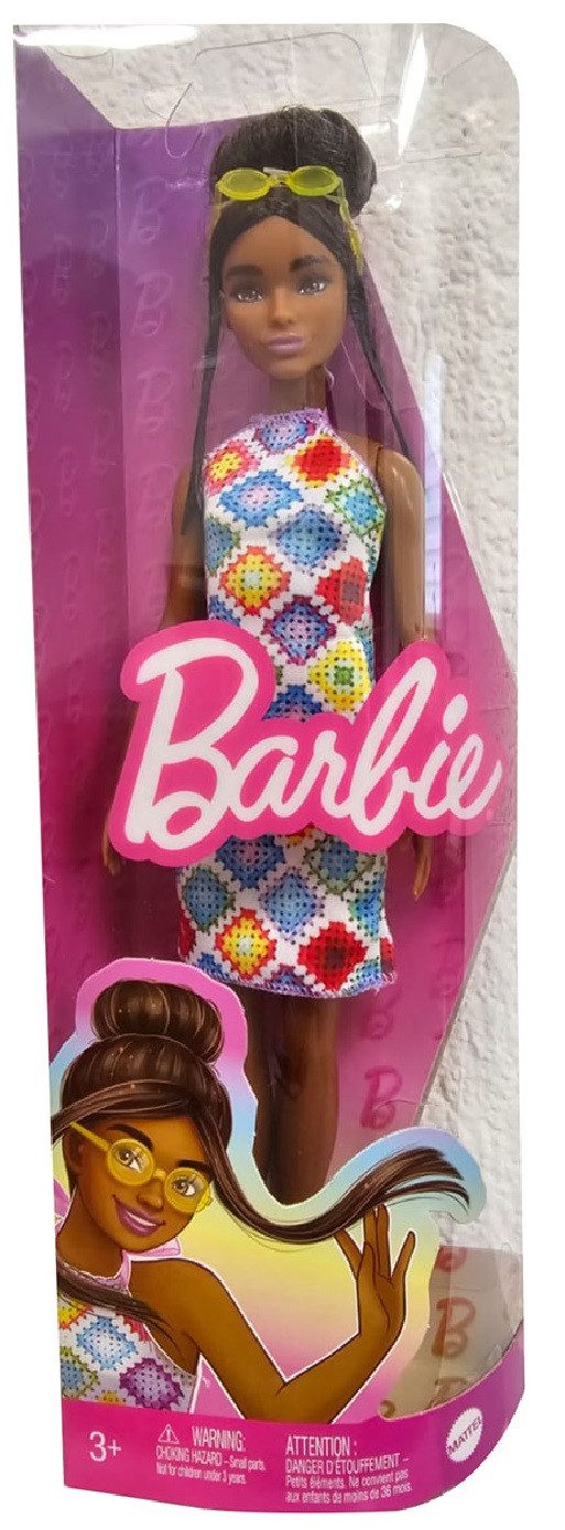 Barbie Stehpuppe Mattel HJT07 Barbie Fashionistas Puppe mit glamourösem Dutt Goldene So