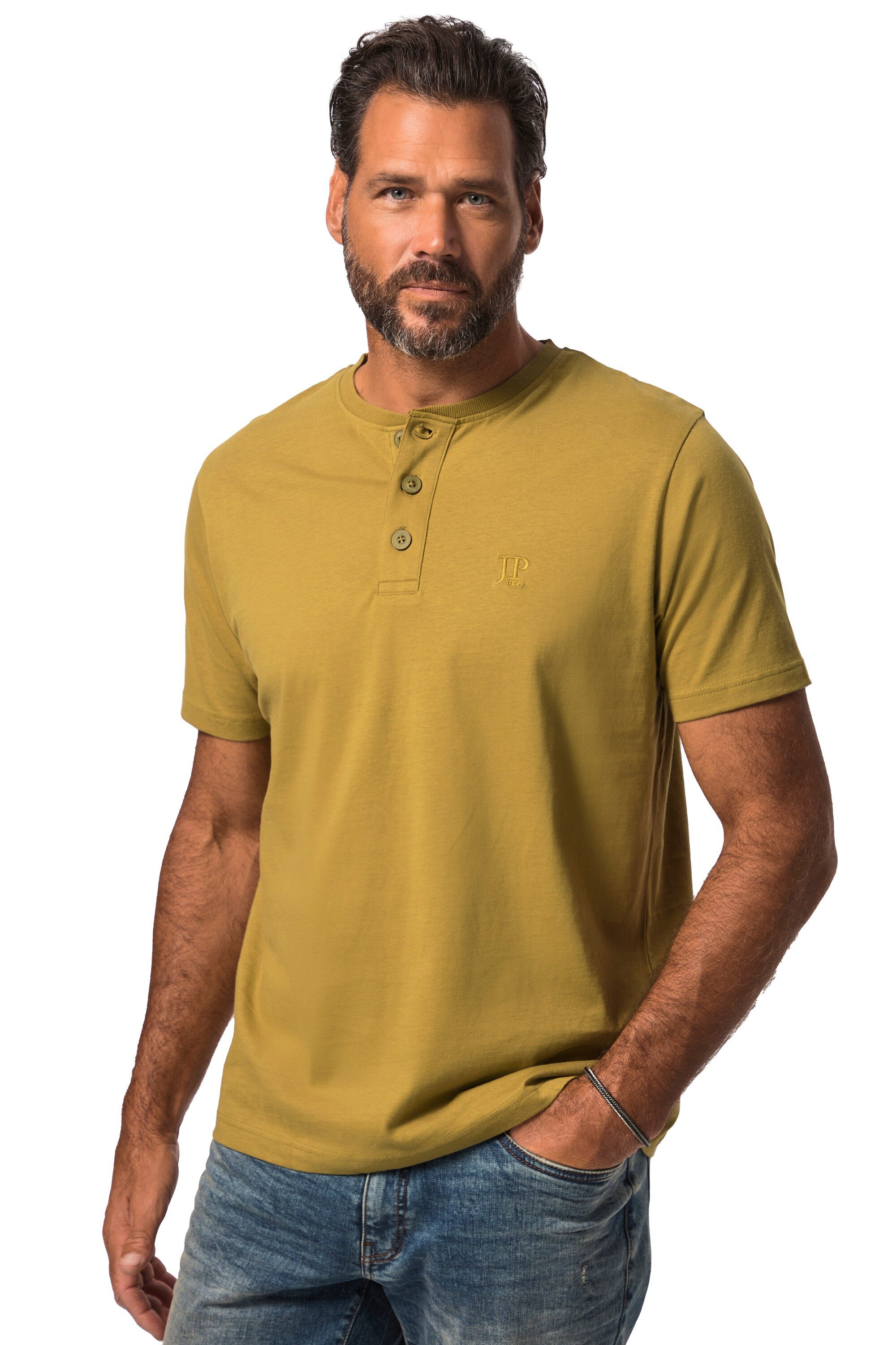 JP1880 T-Shirt Henleys Basic 2er-Pack Rundhals günstig online kaufen