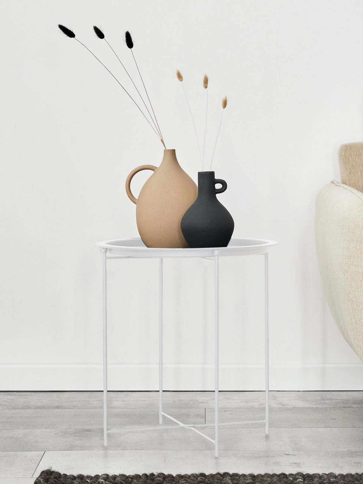 Amagohome Beistelltisch Beistelltisch 2. Wahl Couchtisch Ø 47 H 51 Metall r günstig online kaufen