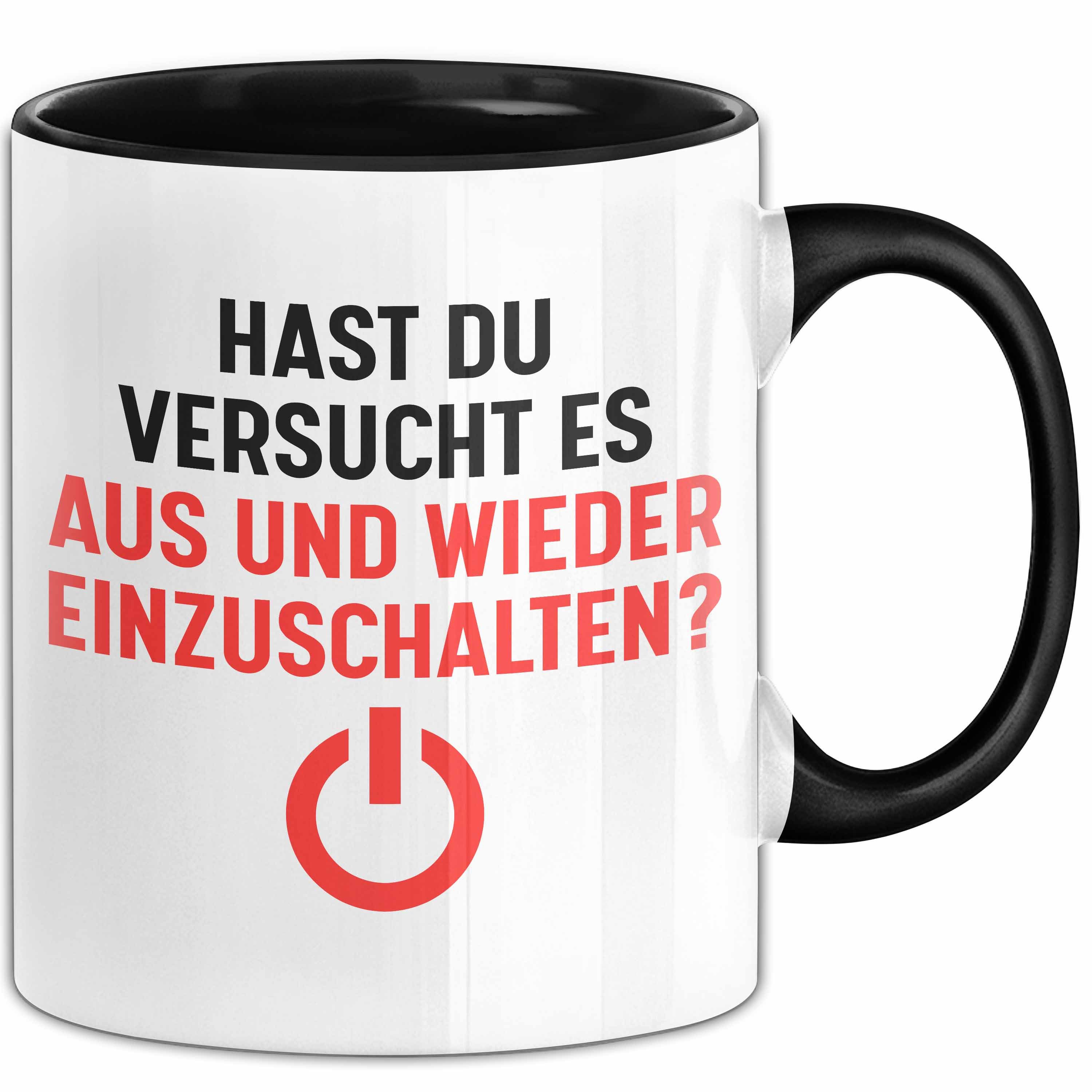 Tasse It-Techniker Tasse Geschenk Aus Einschalten Ttler Nerd Lustig