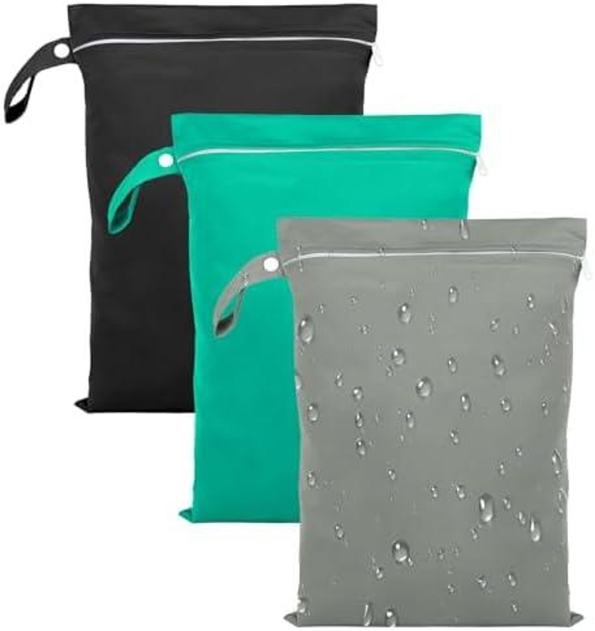 FELIXLEO Drybag 3 Stück Nasstaschen 40x30 cm wasserdicht für Schwimmsachen