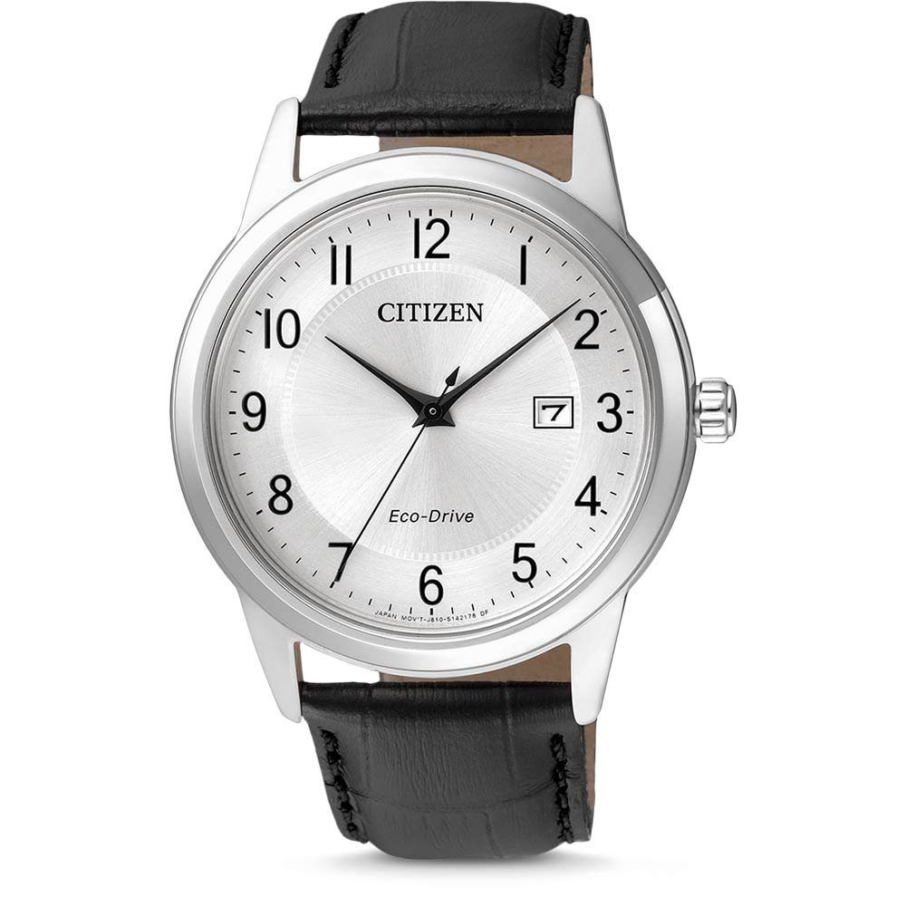 Citizen Solaruhr, Citizen Herren Analog Quarz Uhr mit Leder Armband AW1231-07A