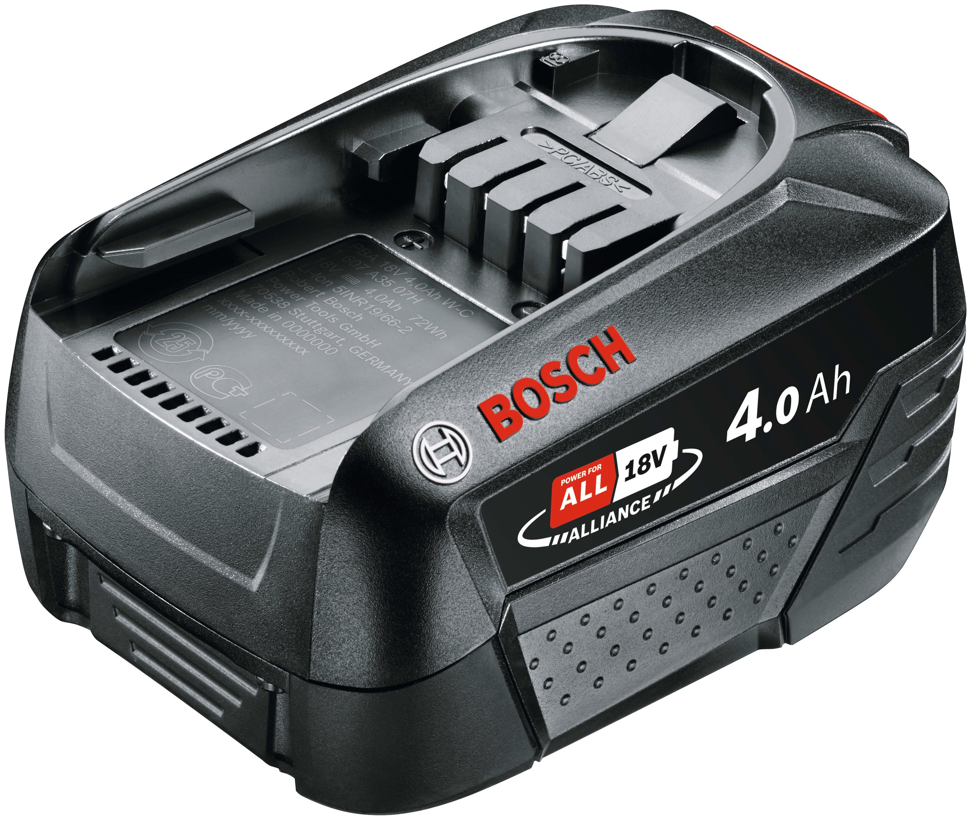 Image of BOSCH »PBA 18V 4.0Ah W-C« Akku, 4,0 Ah/18 Volt Lithium-Ionen Akku