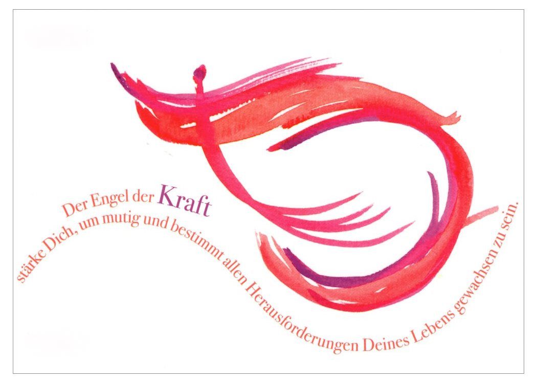 Postkarte "Der Engel der Kraft"