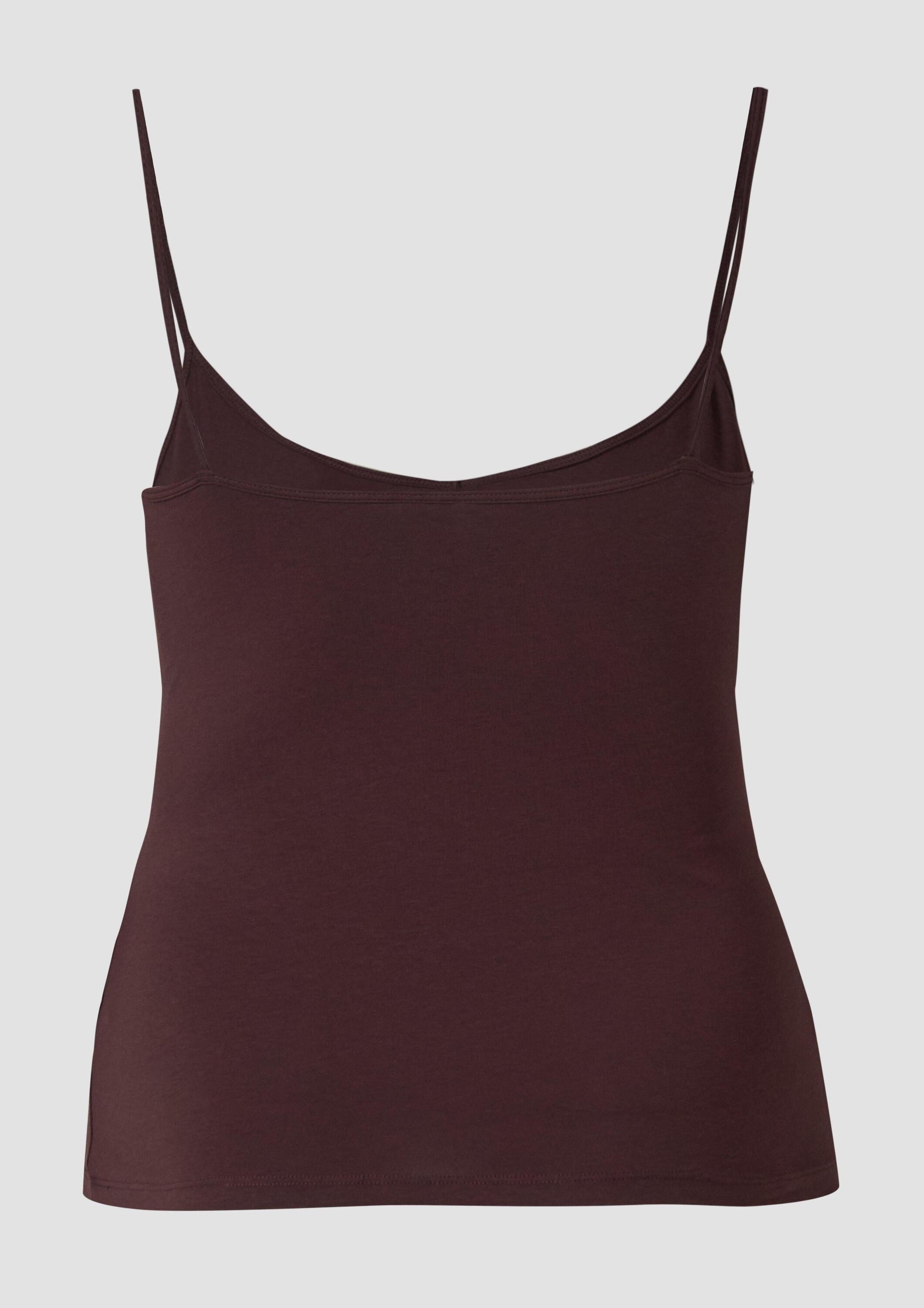 QS Muskelshirt T-Shirt Elastisches Spaghettiträgertop günstig online kaufen