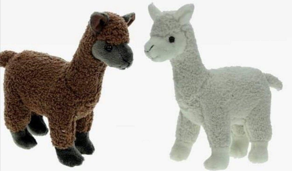 Cornelißen Kuscheltier Alpaka ca. 22 cm naTierliche Geschenke Bauernhof Plüsch (2-St)