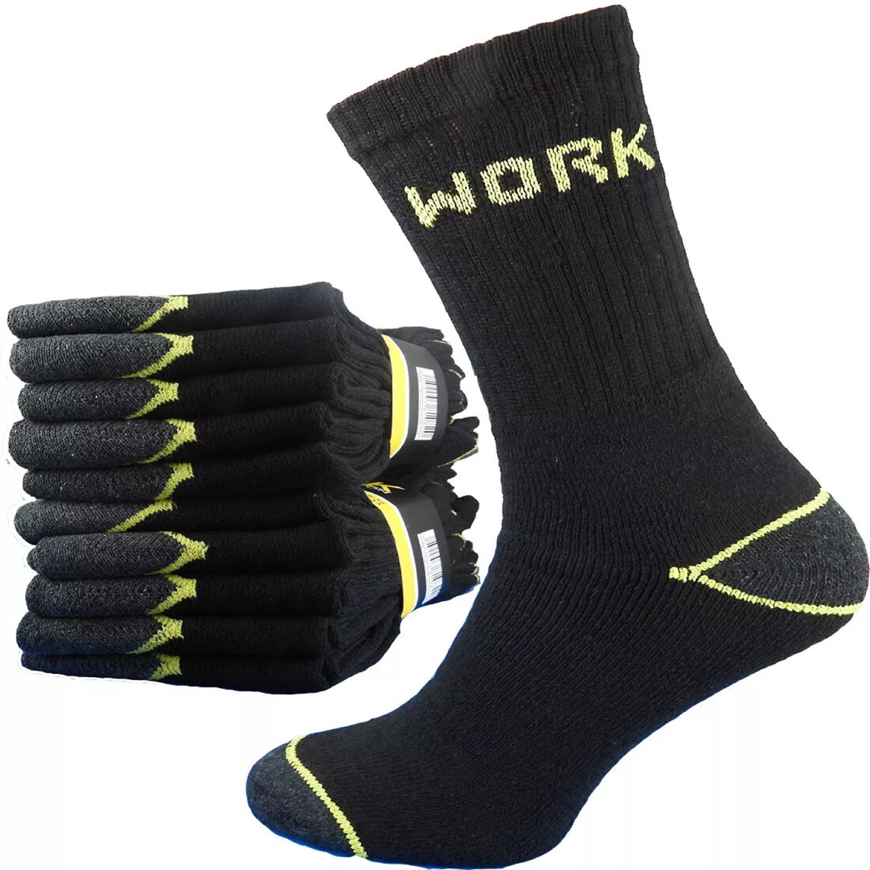 DDOnlineShop Arbeitssocken Herren - 10 Paar Work Socken (Packung,Spar-Set, 10-Paar, 10er-Pack) Premium Qualität