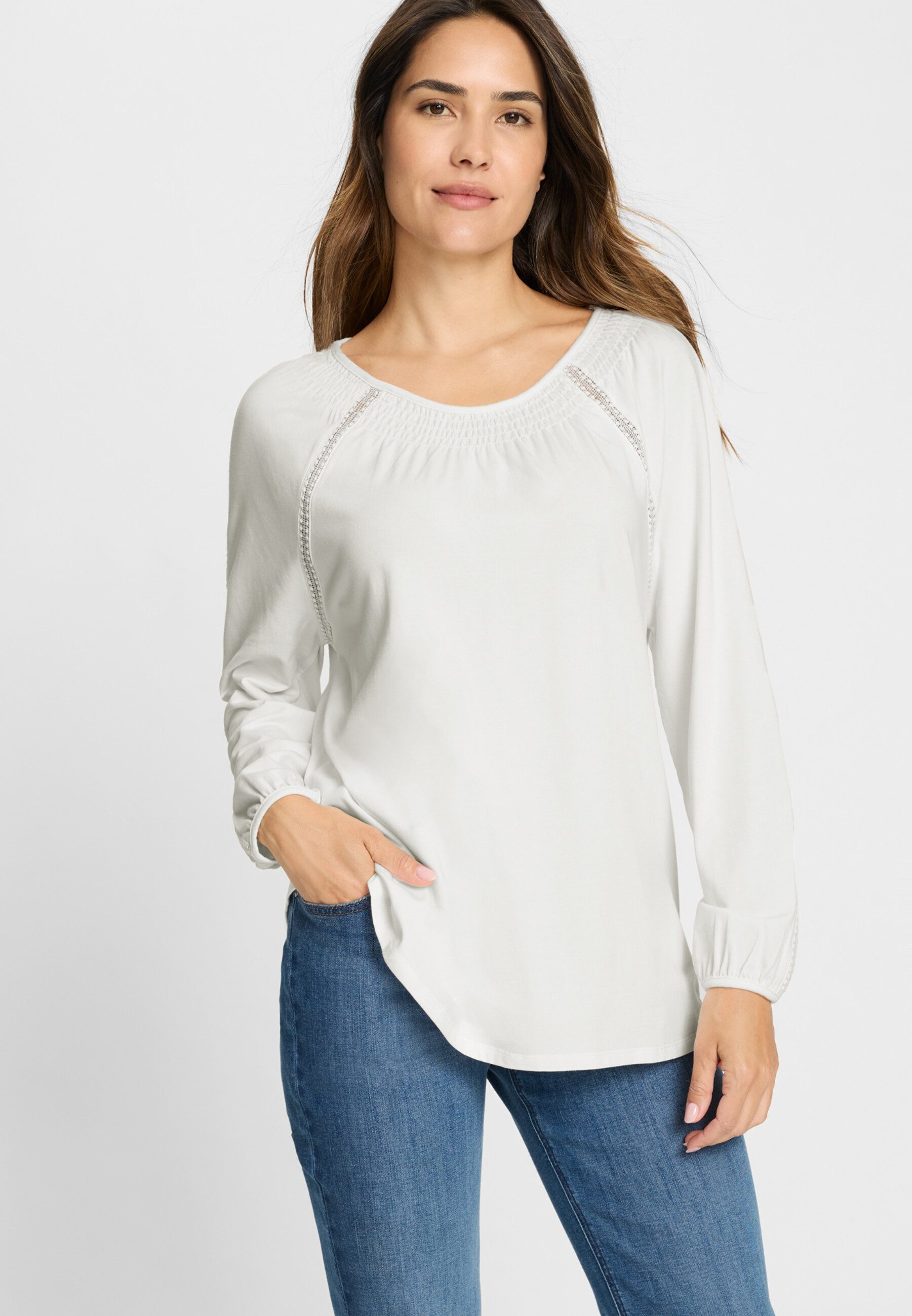 Olsen Longsleeve mit Raglanärmeln